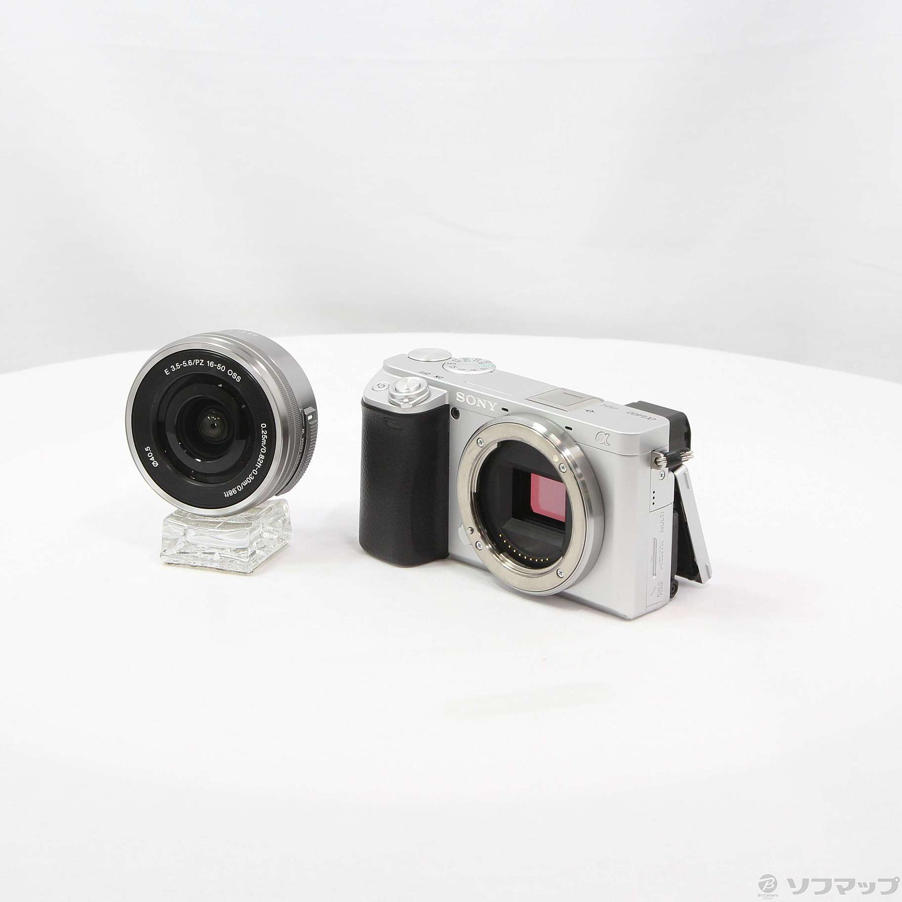 中古】α6400 ILCE-6400L パワーズームレンズキット シルバー