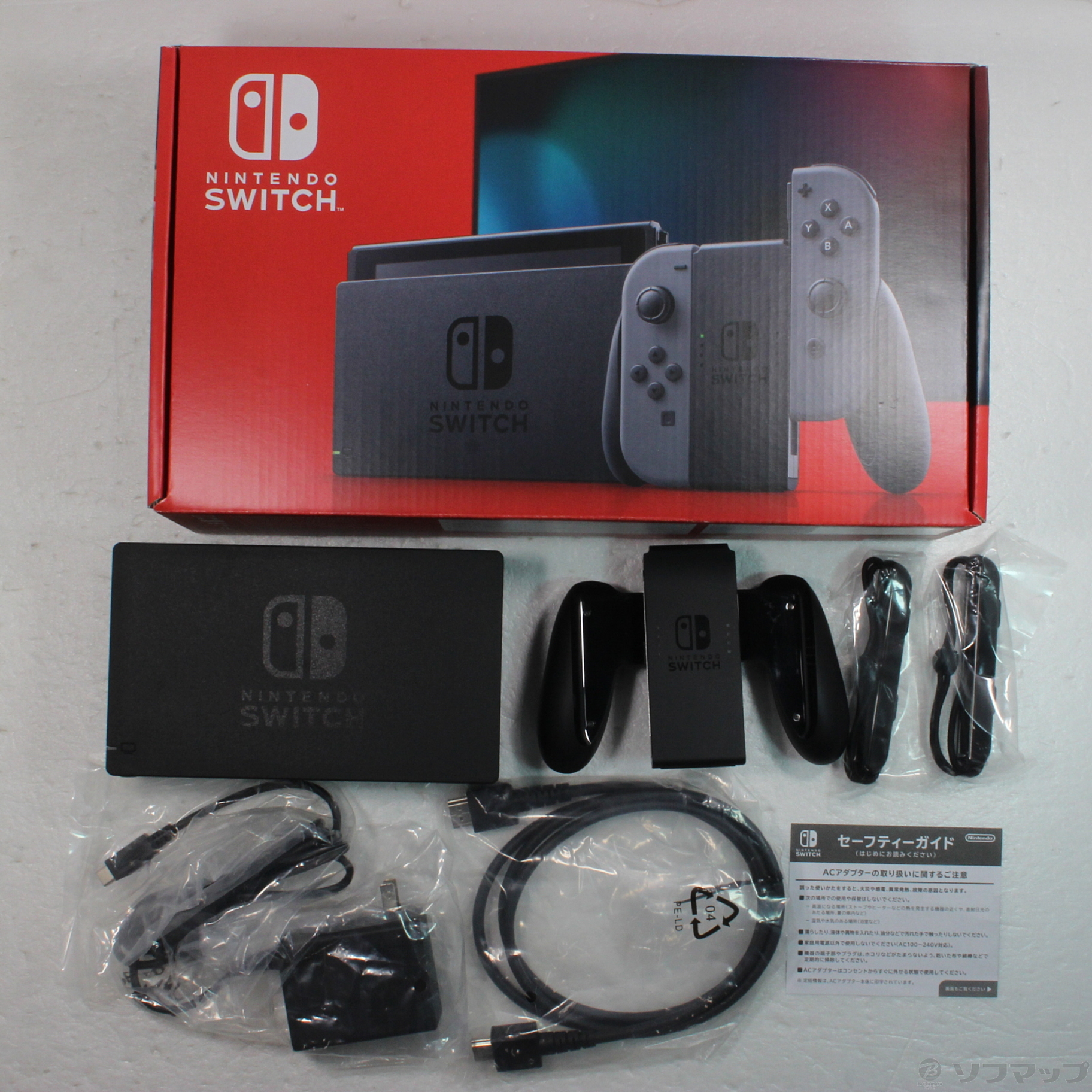 中古】Nintendo Switch Joy-Con (L) ／ (R) グレー (2019年8月モデル