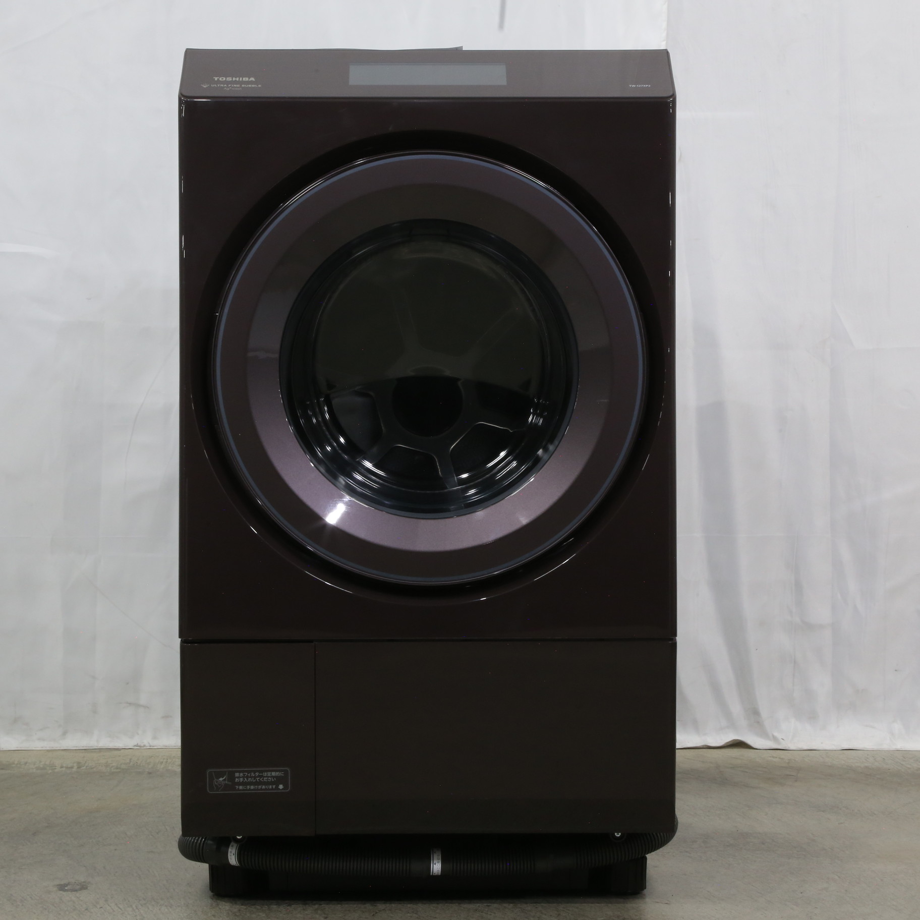 〔展示品〕 ドラム式洗濯乾燥機 ボルドーブラウン TW-127XP2L-T ［洗濯12.0kg ／乾燥7.0kg ／ヒートポンプ乾燥 ／左開き］