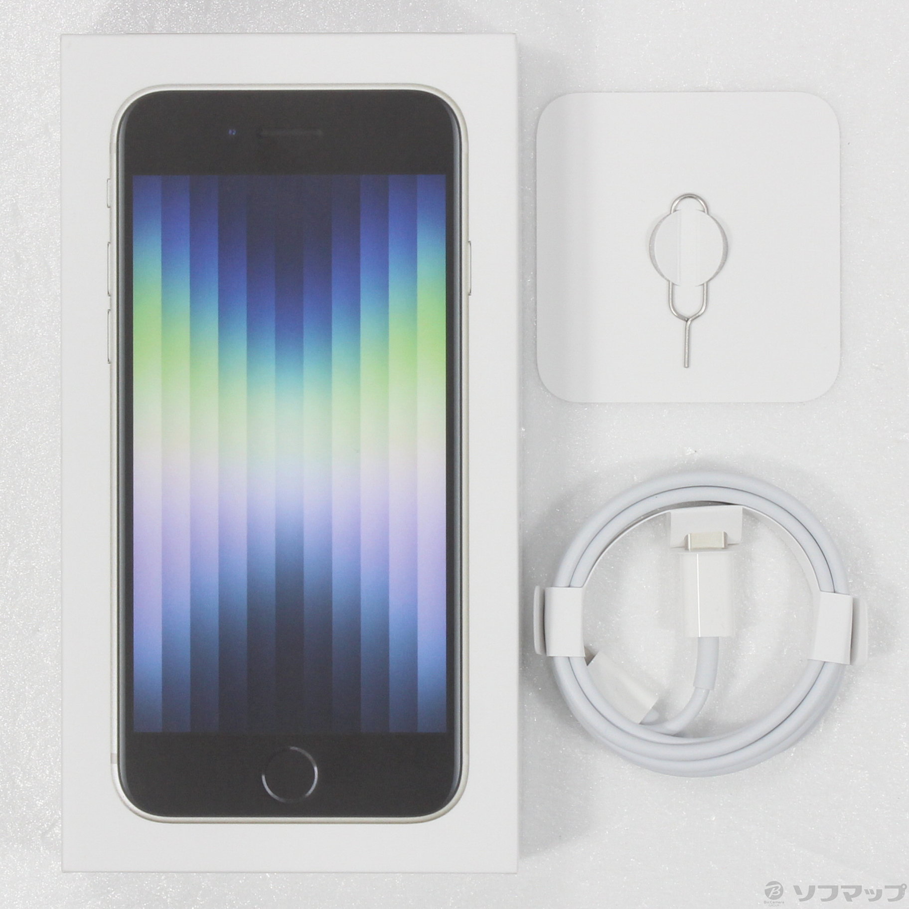 中古】iPhone SE 第3世代 128GB スターライト MMYG3J／A SIMフリー