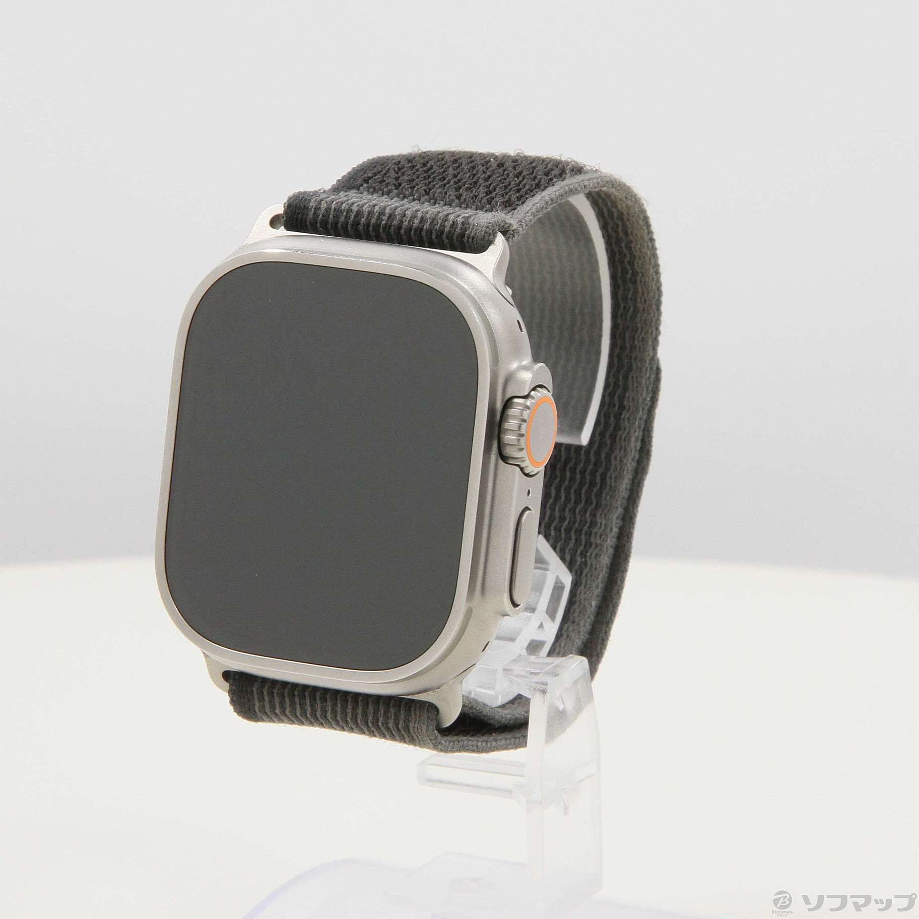 Apple Watch Ultra 49mm ブラック/グレイ トレイルループ-