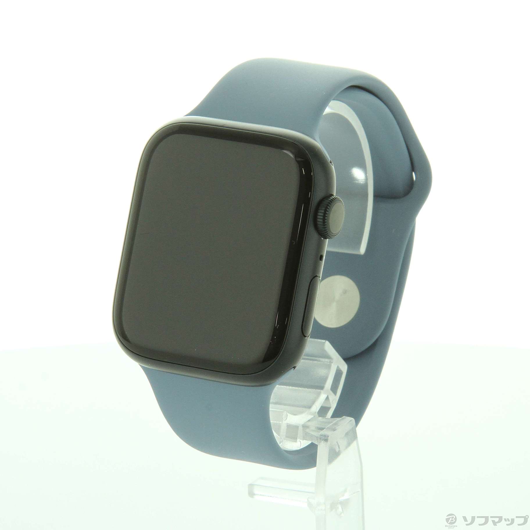 Apple Watch Series 8 GPS 45mm ミッドナイトアルミニウムケース スレートブルースポーツバンド