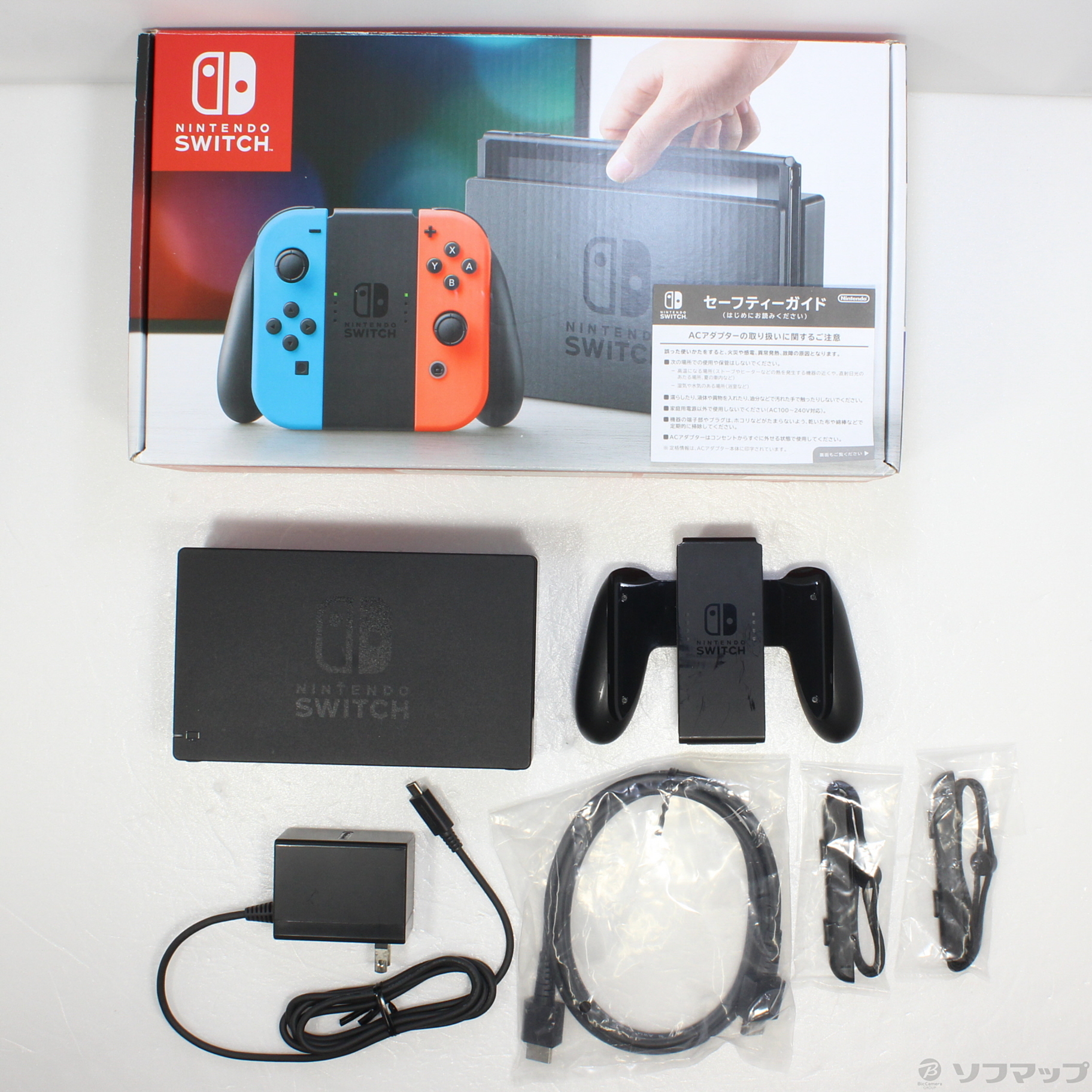 中古品〕 Nintendo Switch Joy-Con (L) ネオンブルー／ (R) ネオン