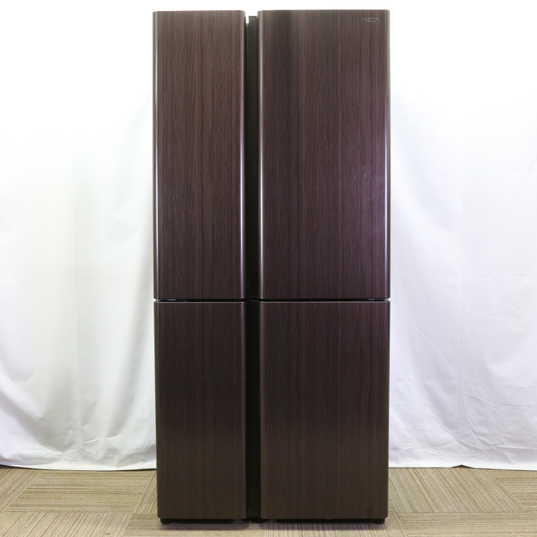 中古】〔中古品〕 冷蔵庫 ダークウッドブラウン AQR-TZ51N(T) ［幅83cm 