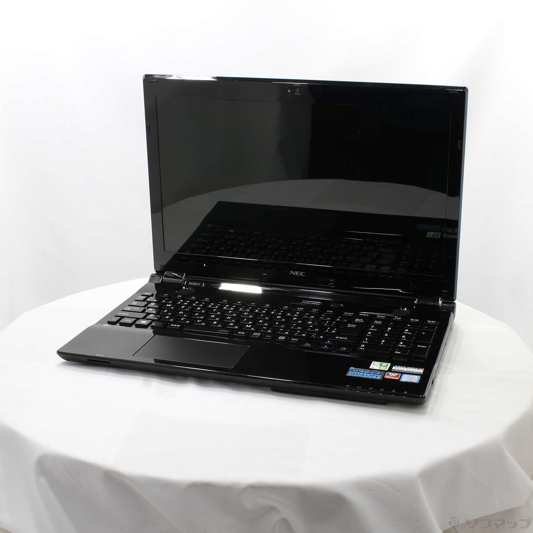 格安安心パソコン LAVIE Note Standard PC-NS350CAB-E3 クリスタルブラック 〔Windows 10〕 ［Core i3  6100U (2.3GHz)／4GB／HDD1TB／15.6インチワイド］