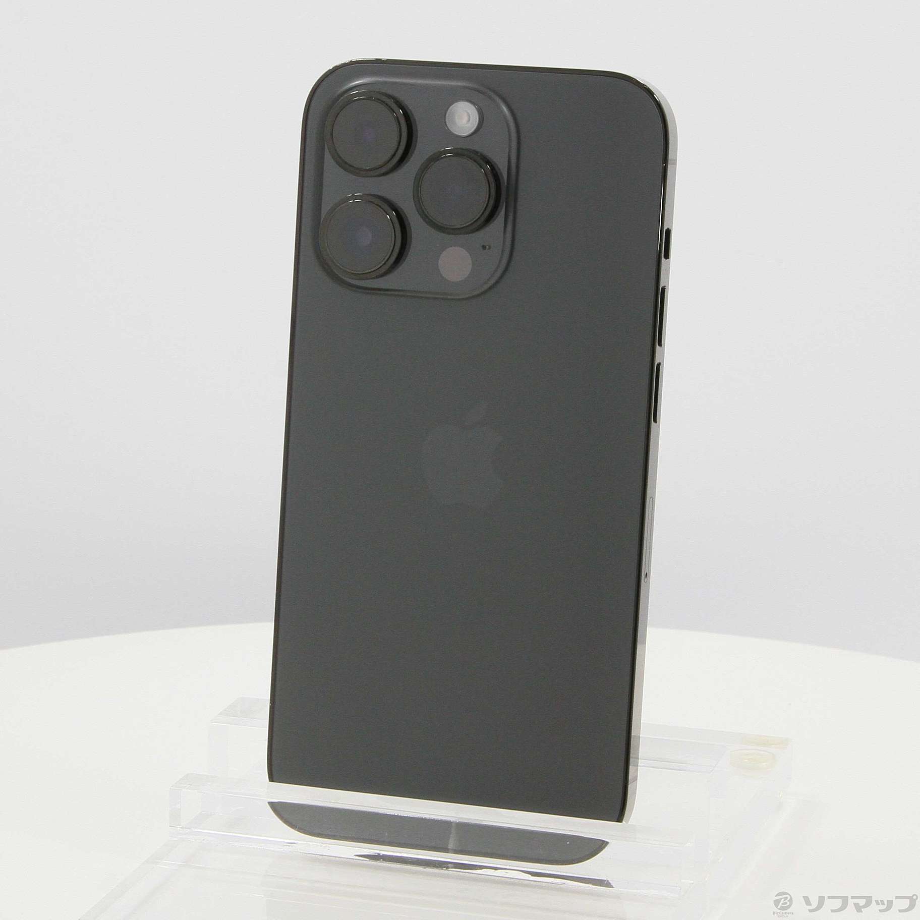 (中古)Apple iPhone14 Pro 128GB スペースブラック MPXU3J/A SIMフリー(384-ud)