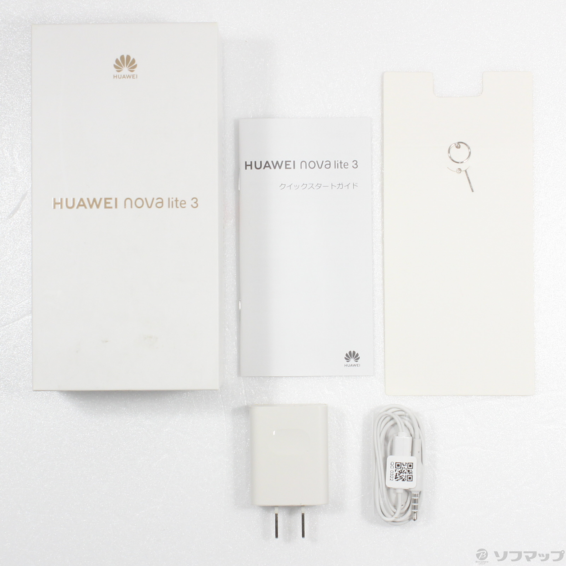 中古】HUAWEI nova lite 3 32GB コーラルレッド POT-LX2J SIMフリー