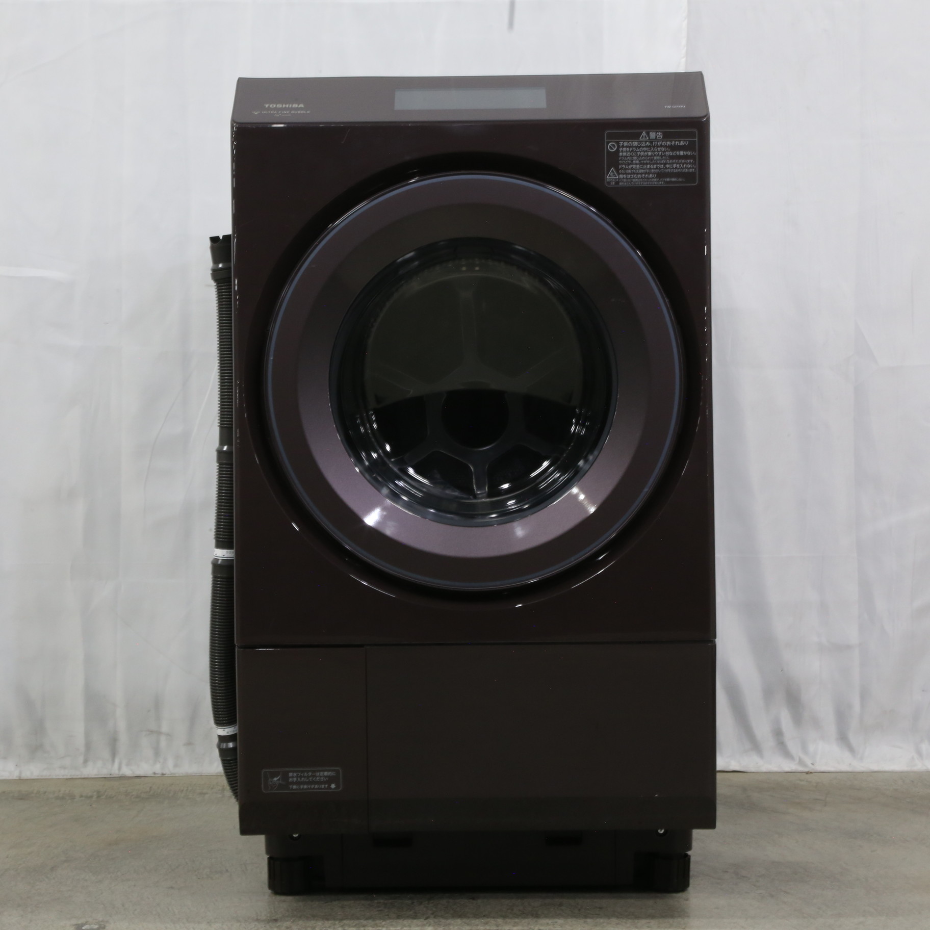 〔展示品〕 ドラム式洗濯乾燥機 ボルドーブラウン TW-127XP2L-T ［洗濯12.0kg ／乾燥7.0kg ／ヒートポンプ乾燥 ／左開き］