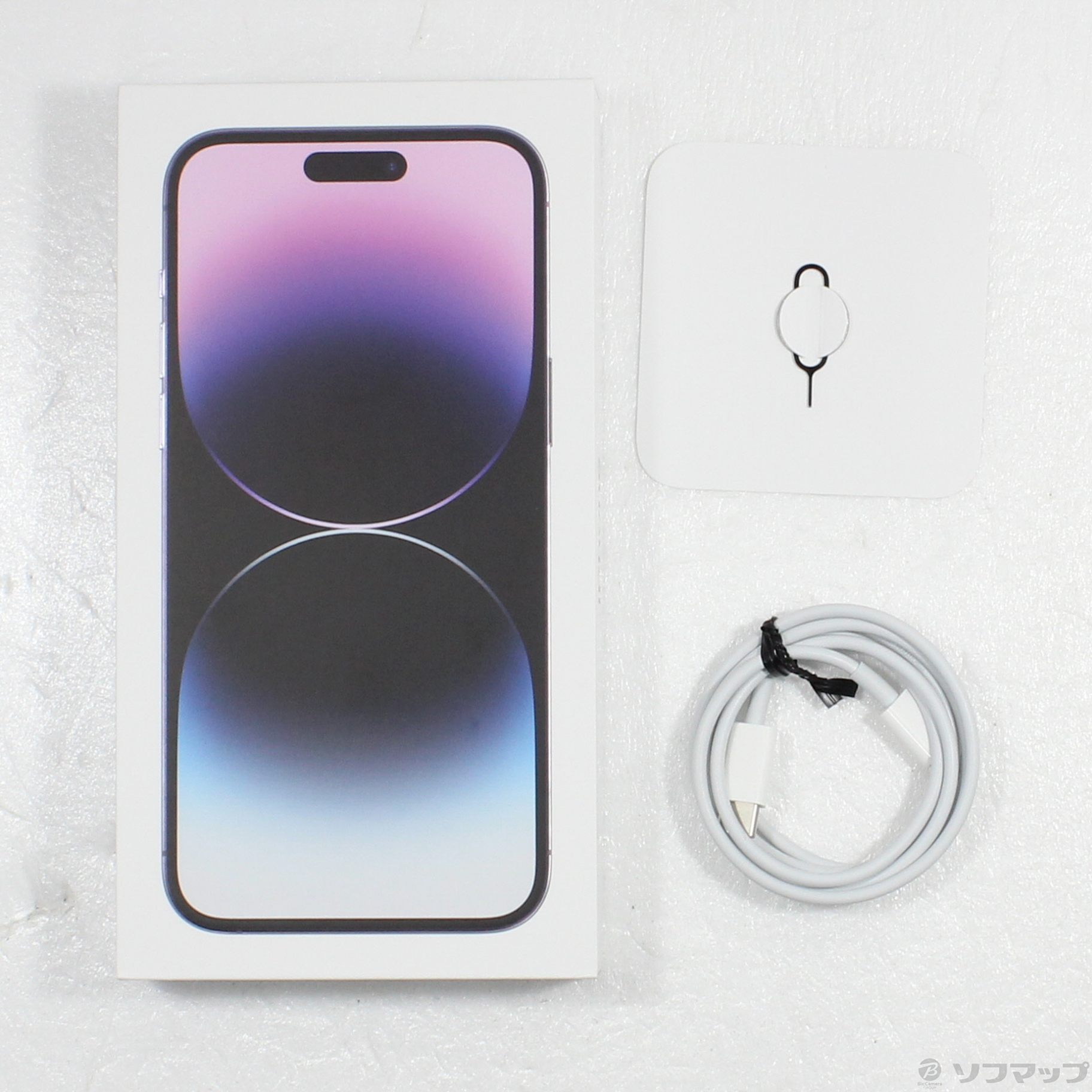 中古】iPhone14 Pro Max 512GB ディープパープル MQ9J3J／A SIMフリー