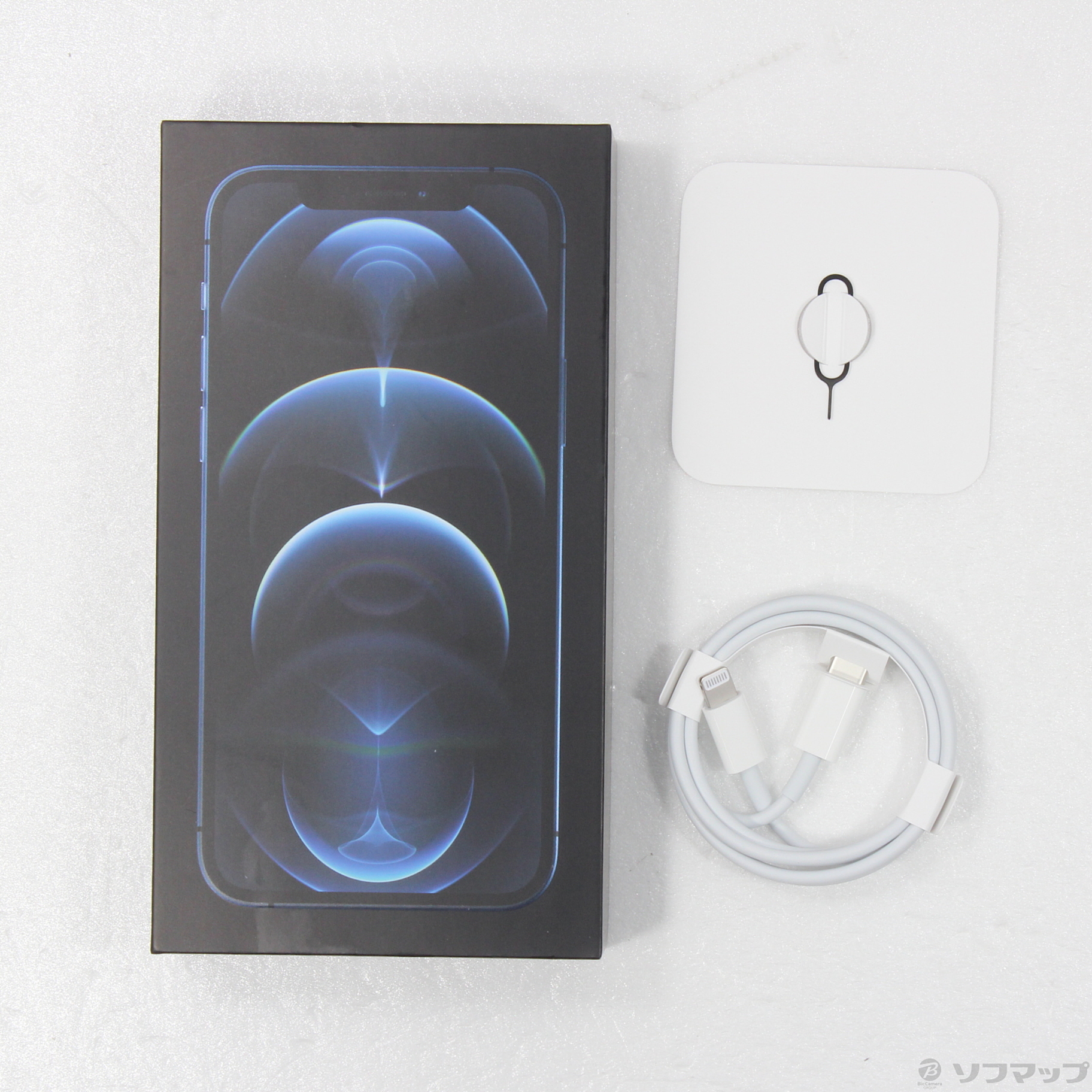 中古】iPhone12 Pro 128GB パシフィックブルー MGM83J／A SIM