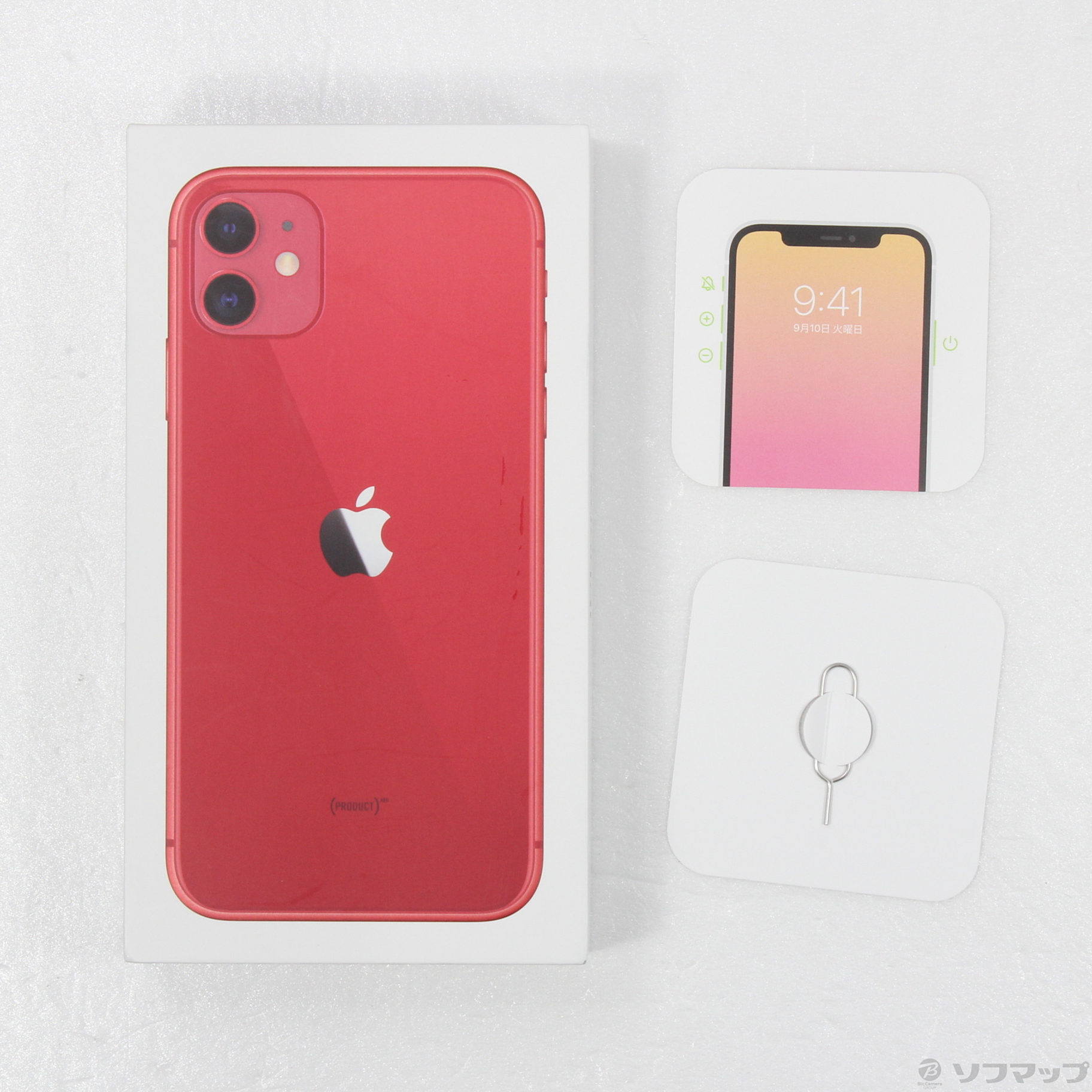 中古】iPhone11 64GB プロダクトレッド MHDD3J／A SIMフリー