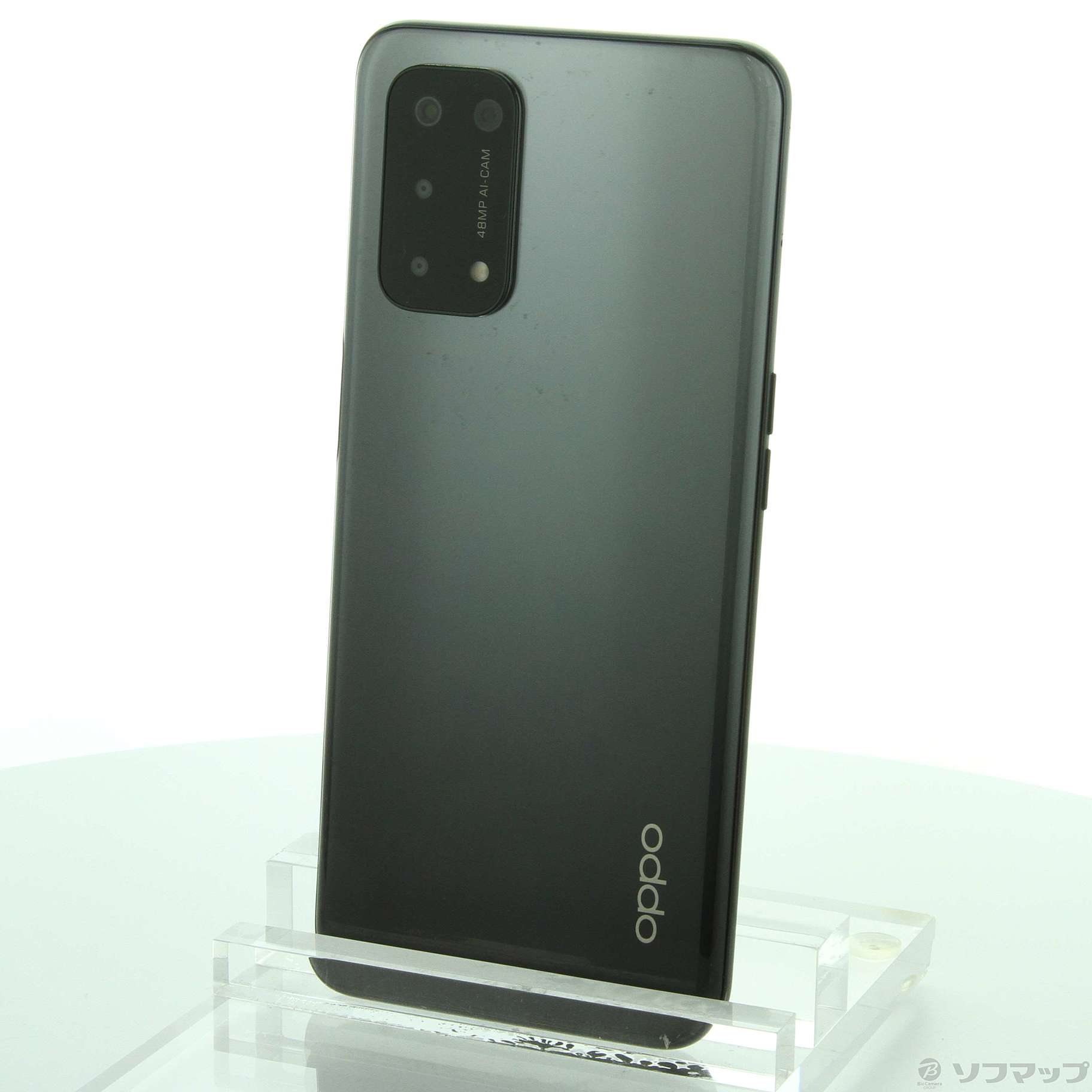 中古】OPPO A54 5G 64GB シルバーブラック OPG02 auロック解除SIM ...