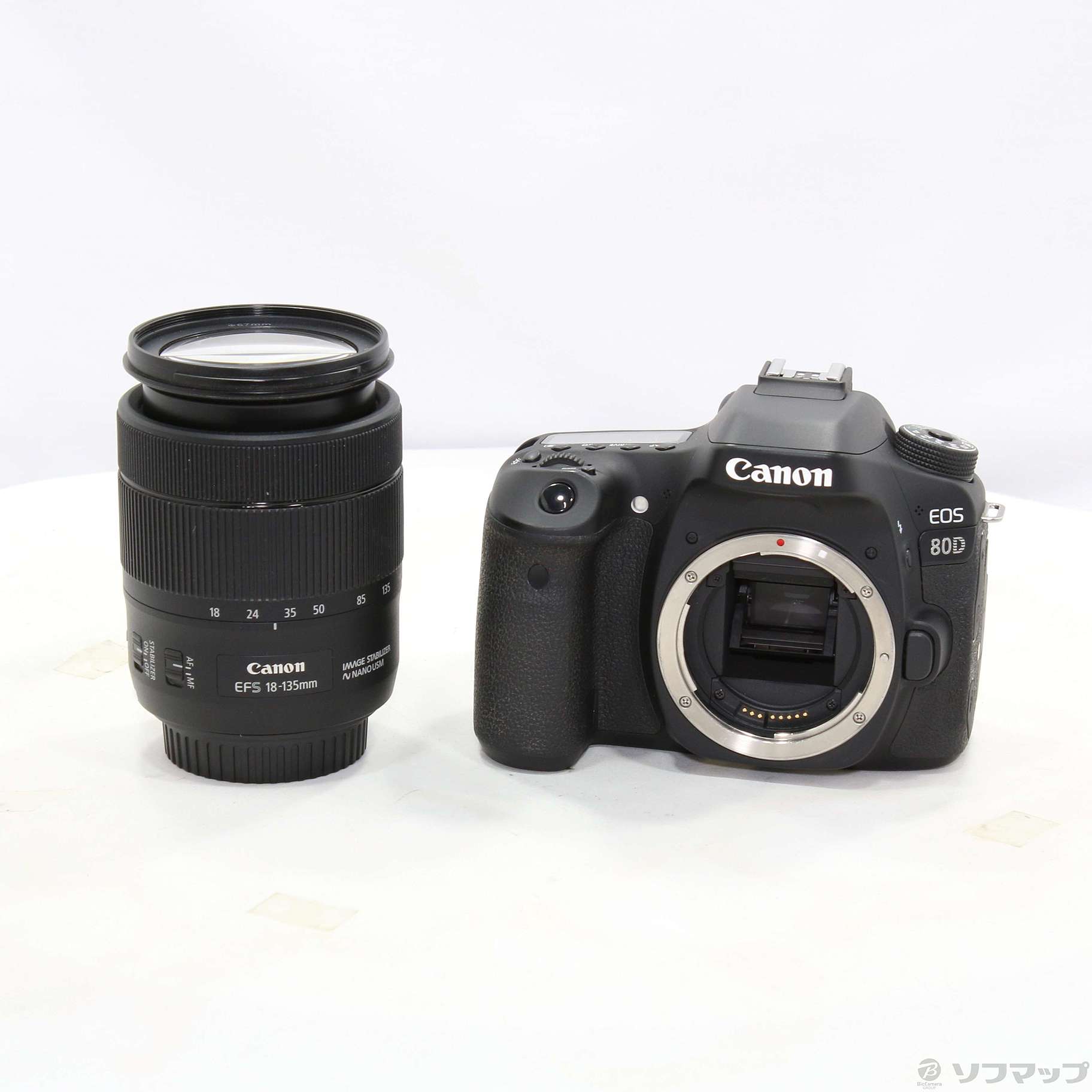 中古】EOS 80D EF-S18-135 IS USM レンズキット [2133050600048