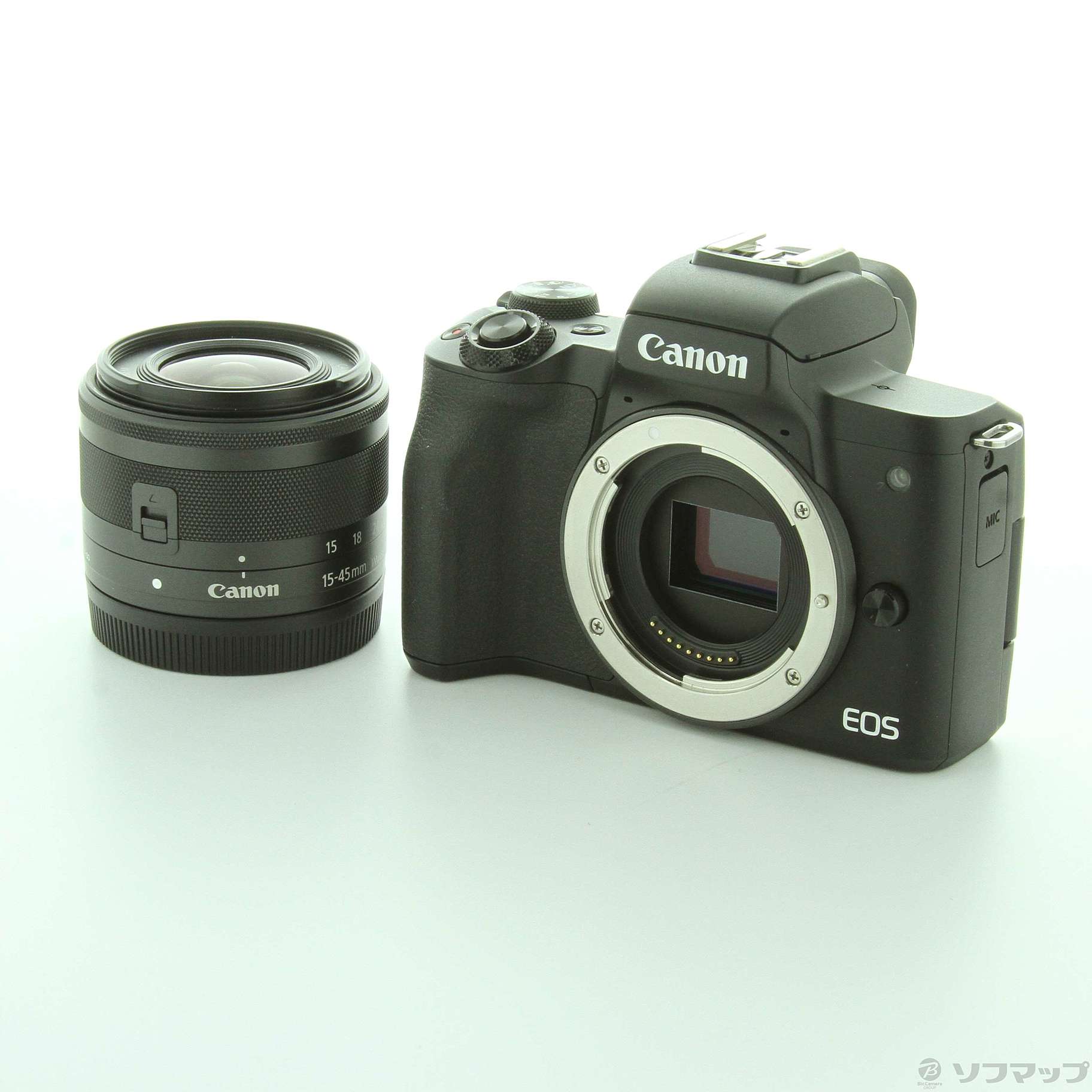 新品Canon EOS Kiss M2 ブラックEF-M15-45 IS STMキヤノン