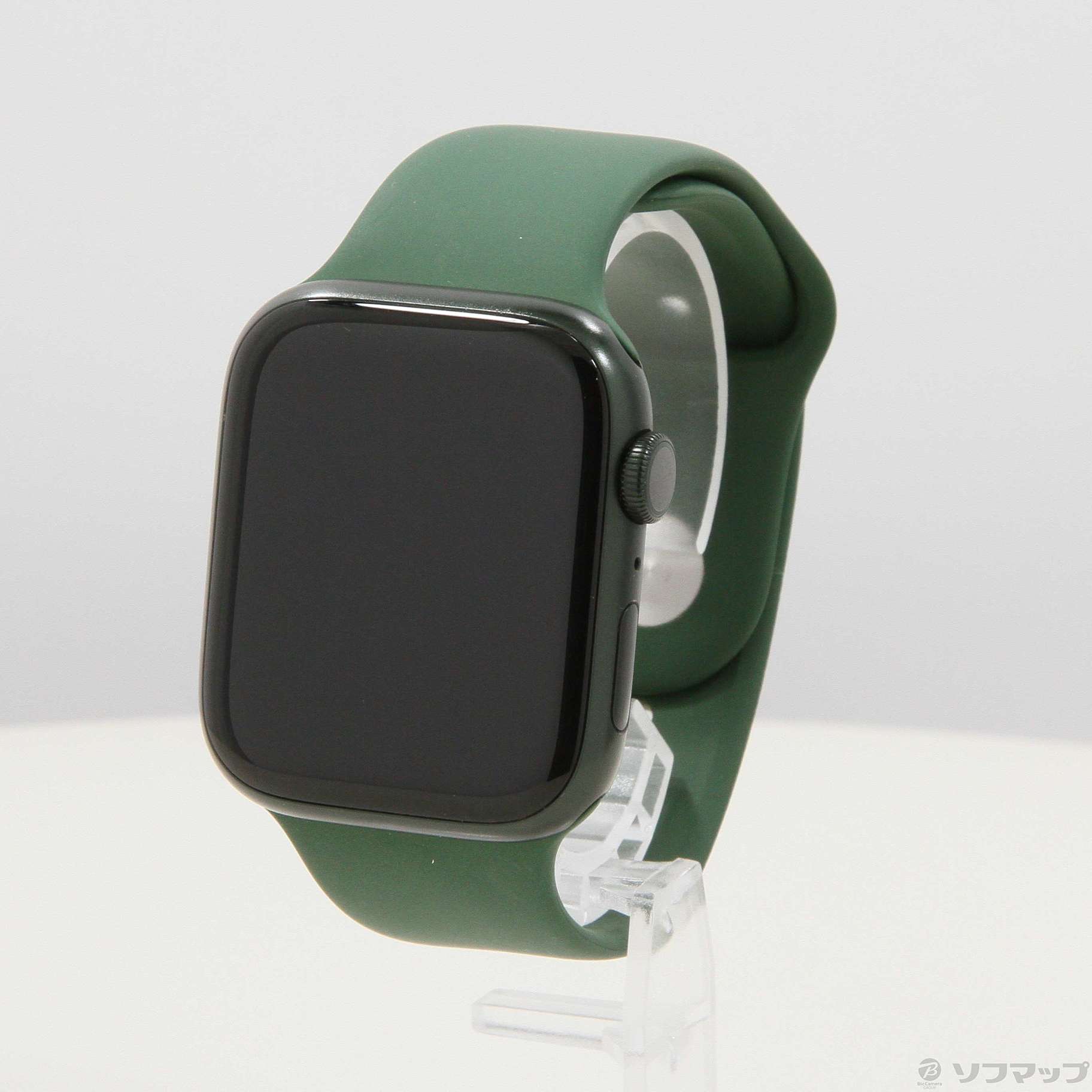 Apple Watch Series 7 GPS 45mm グリーンアルミニウムケース クローバースポーツバンド