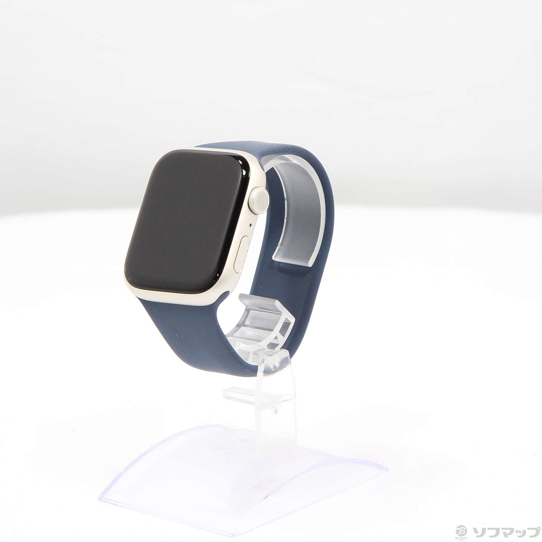 Apple Watch Series 8 GPS 45mm スターライトアルミニウムケース ストームブルーソロループ