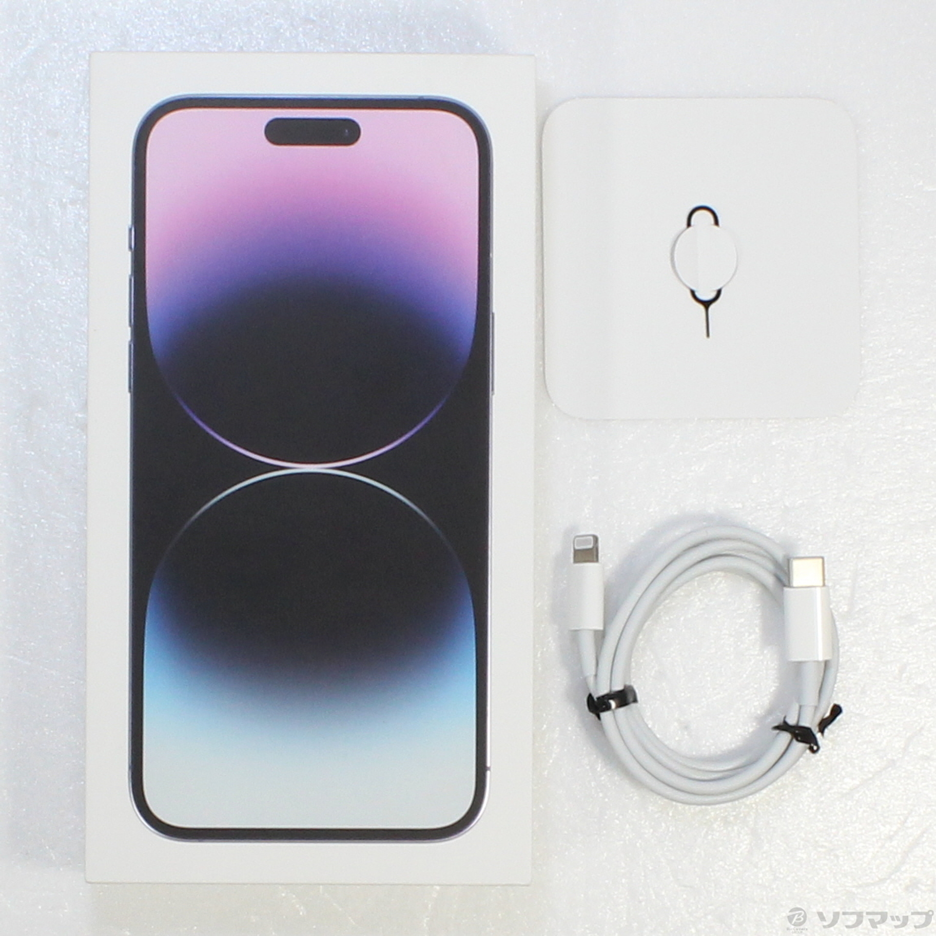 中古】iPhone14 Pro Max 128GB ディープパープル MQ993J／A SIMフリー 