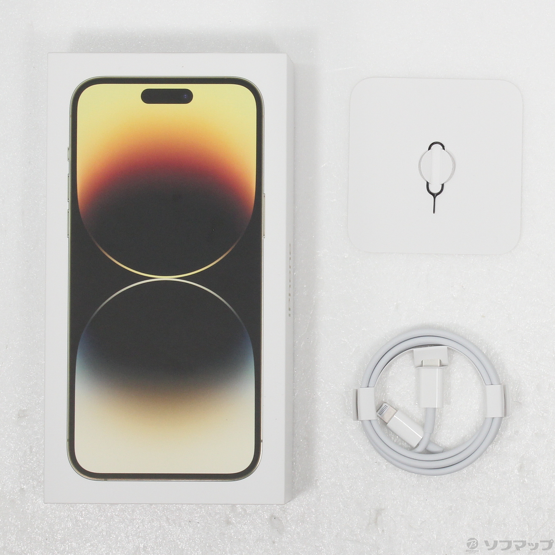 中古】iPhone14 Pro Max 256GB ゴールド MQ9D3J／A SIMフリー