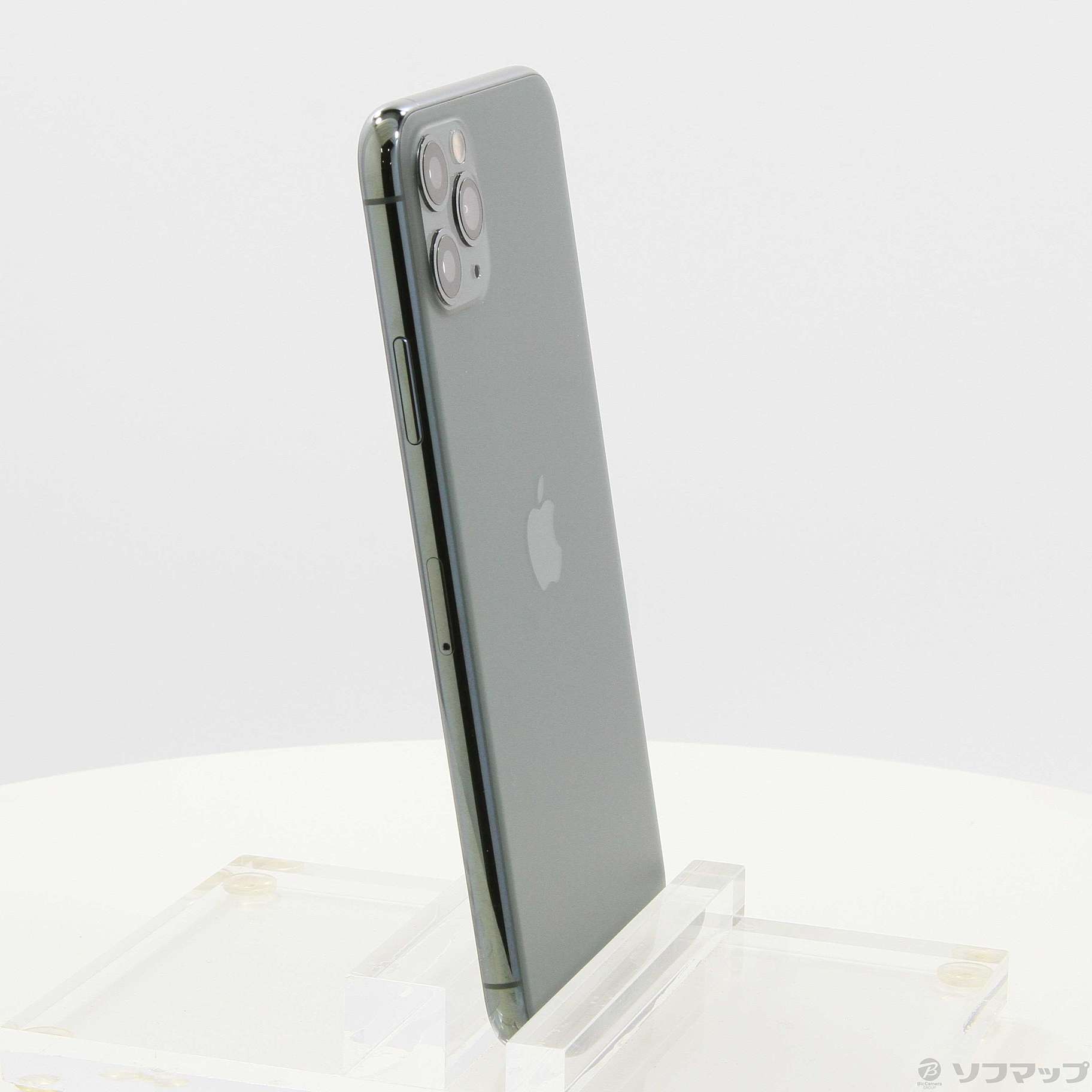 中古】iPhone11 Pro Max 256GB ミッドナイトグリーン MWHM2J／A SIM