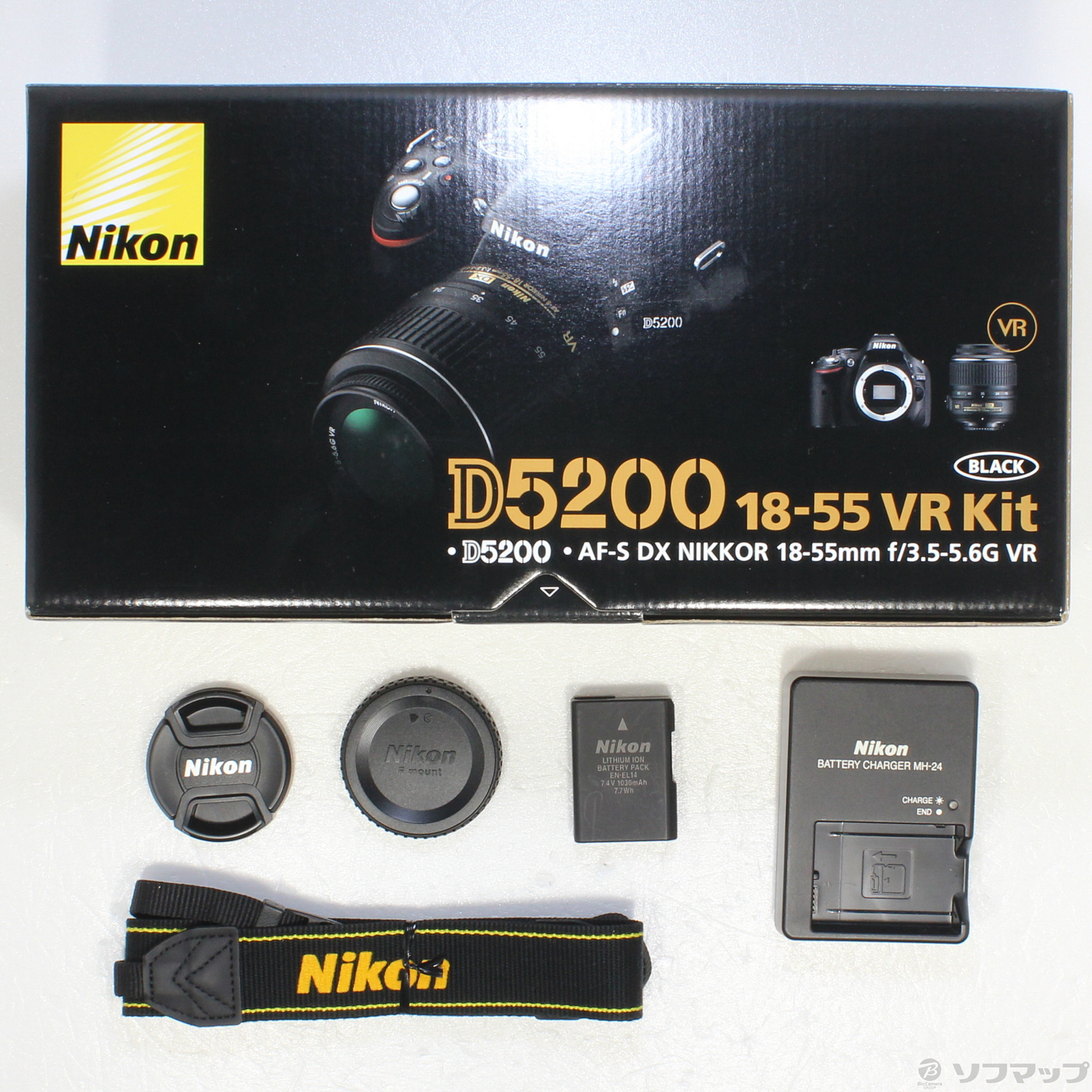 Nikon D5200 18-55VR レンズキット BLACKニコン - デジタル一眼