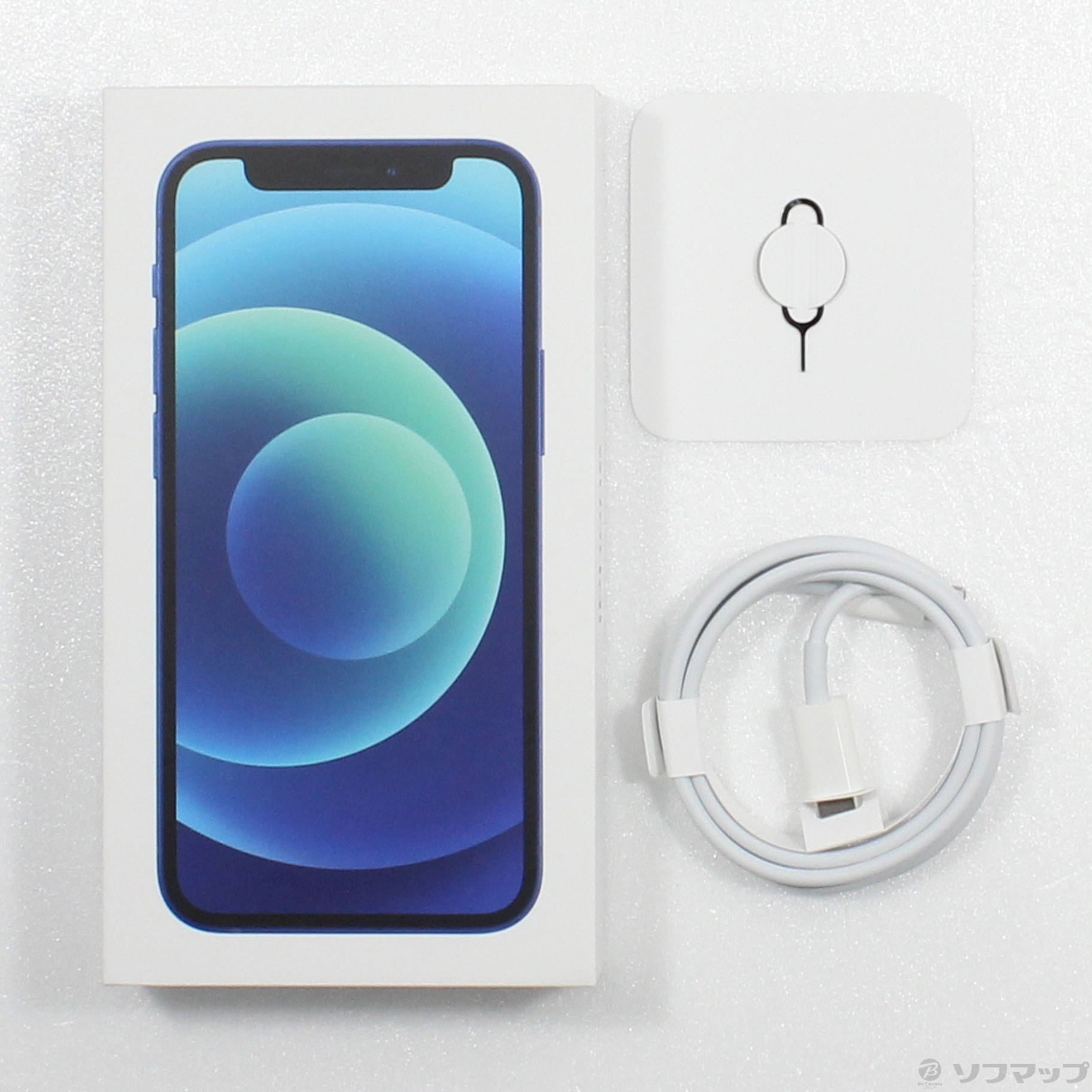 中古】iPhone12 mini 256GB ブルー MGDV3J／A SIMフリー