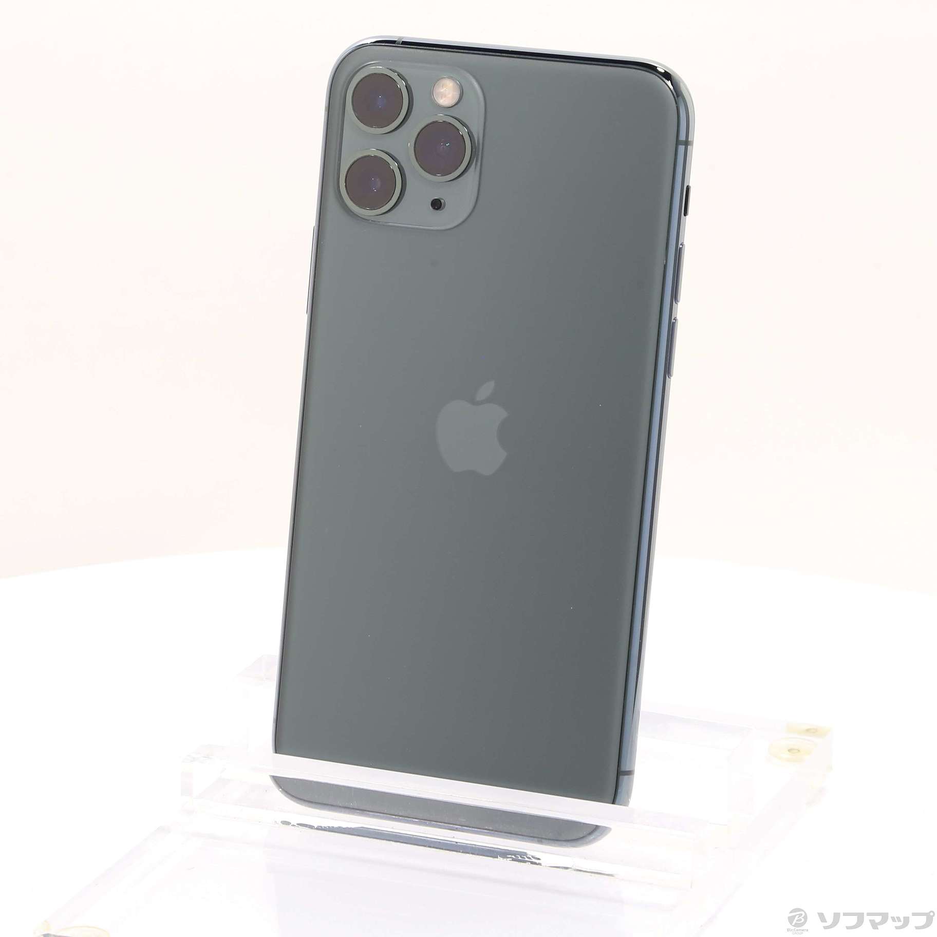 中古】iPhone11 Pro 256GB ミッドナイトグリーン NWCC2J／A SIMフリー