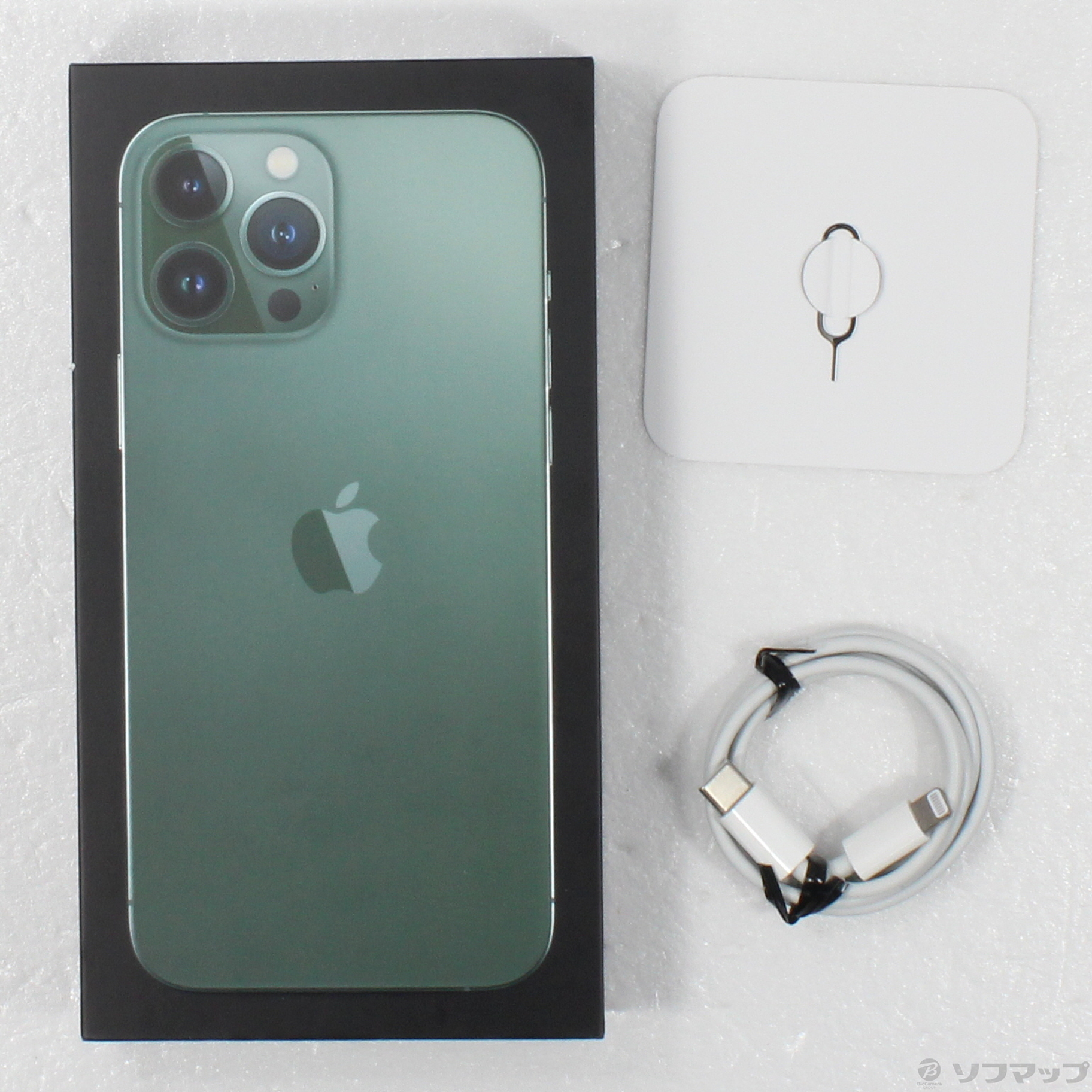 中古】iPhone13 Pro Max 128GB アルパイングリーン MNCU3J／A SIM