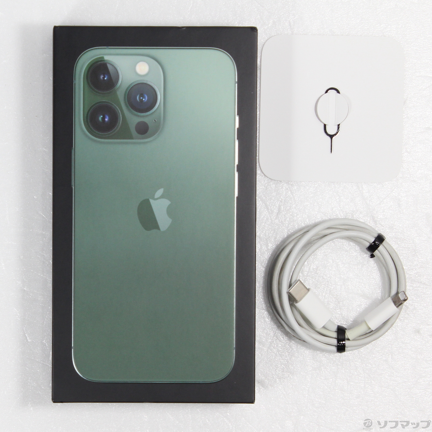 中古】iPhone13 Pro 128GB アルパイングリーン MNDX3J／A SIMフリー 