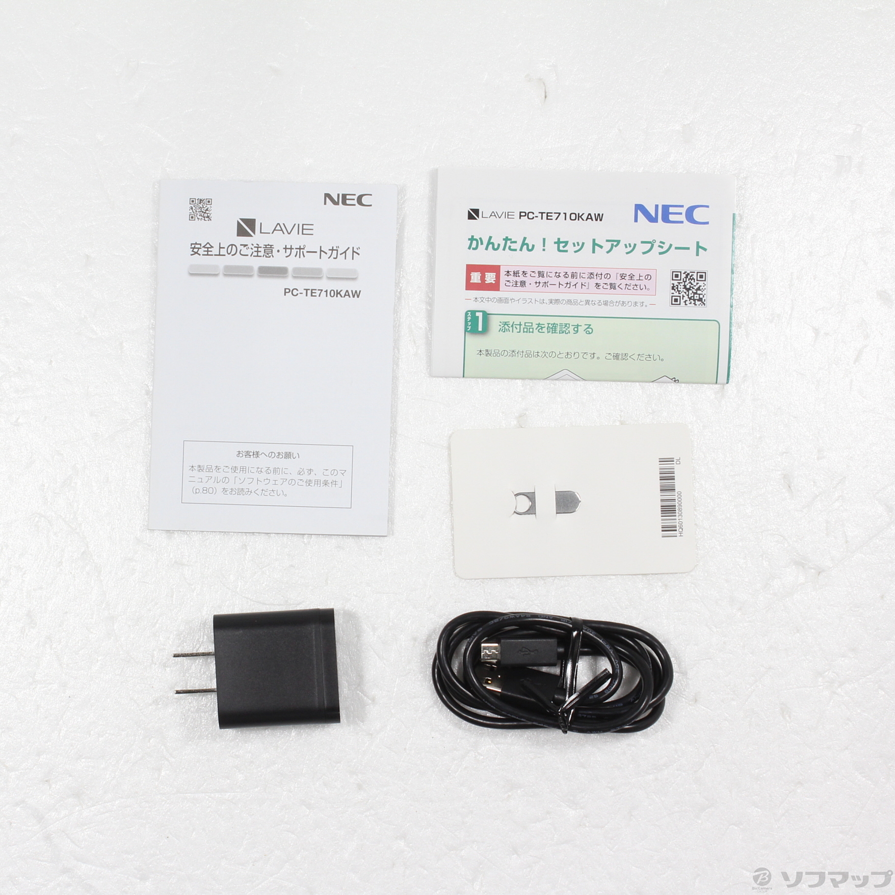 中古】LaVie Tab E TE710／KAW 64GB ホワイト PC-TE710KAW Wi-Fi