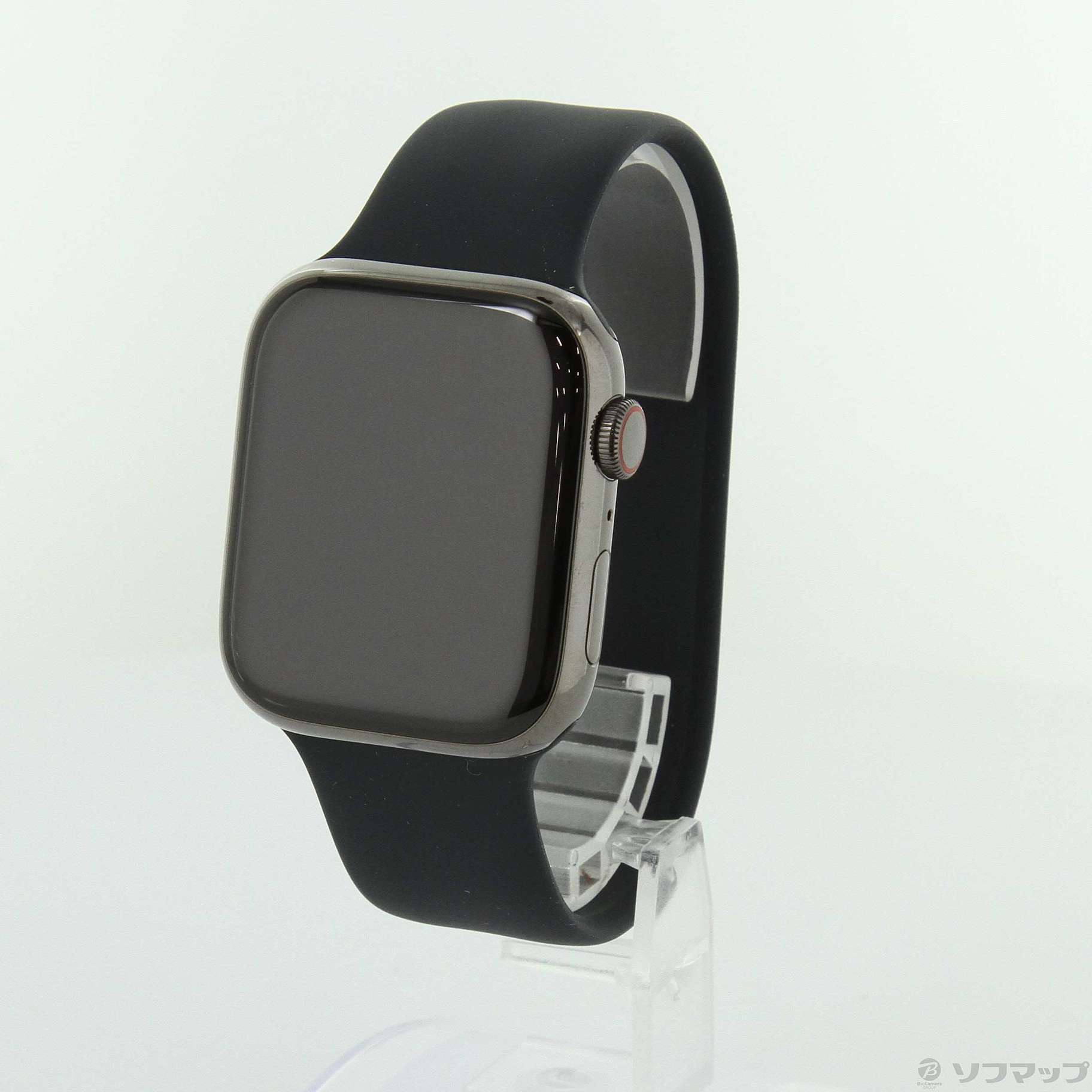 Apple Watch Series 8 GPS + Cellular 45mm グラファイトステンレススチールケース ミッドナイトソロループ