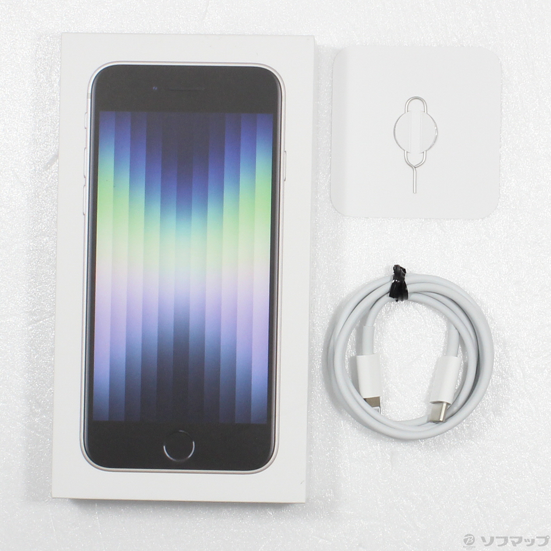 中古】iPhone SE 第3世代 128GB スターライト MMYG3J／A SIMフリー