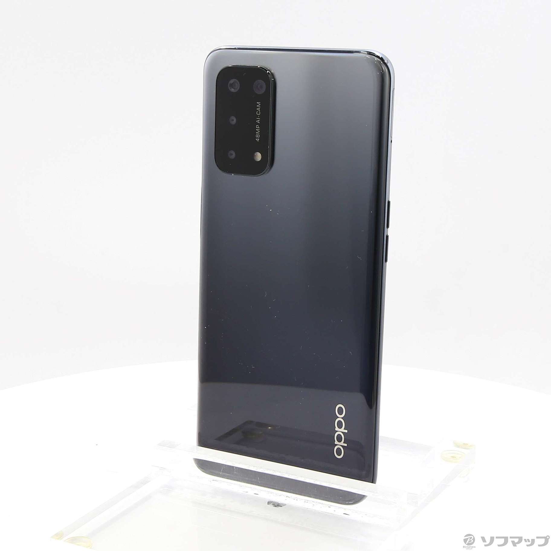 中古】OPPO A54 5G 64GB シルバーブラック OPG02 UQ mobile