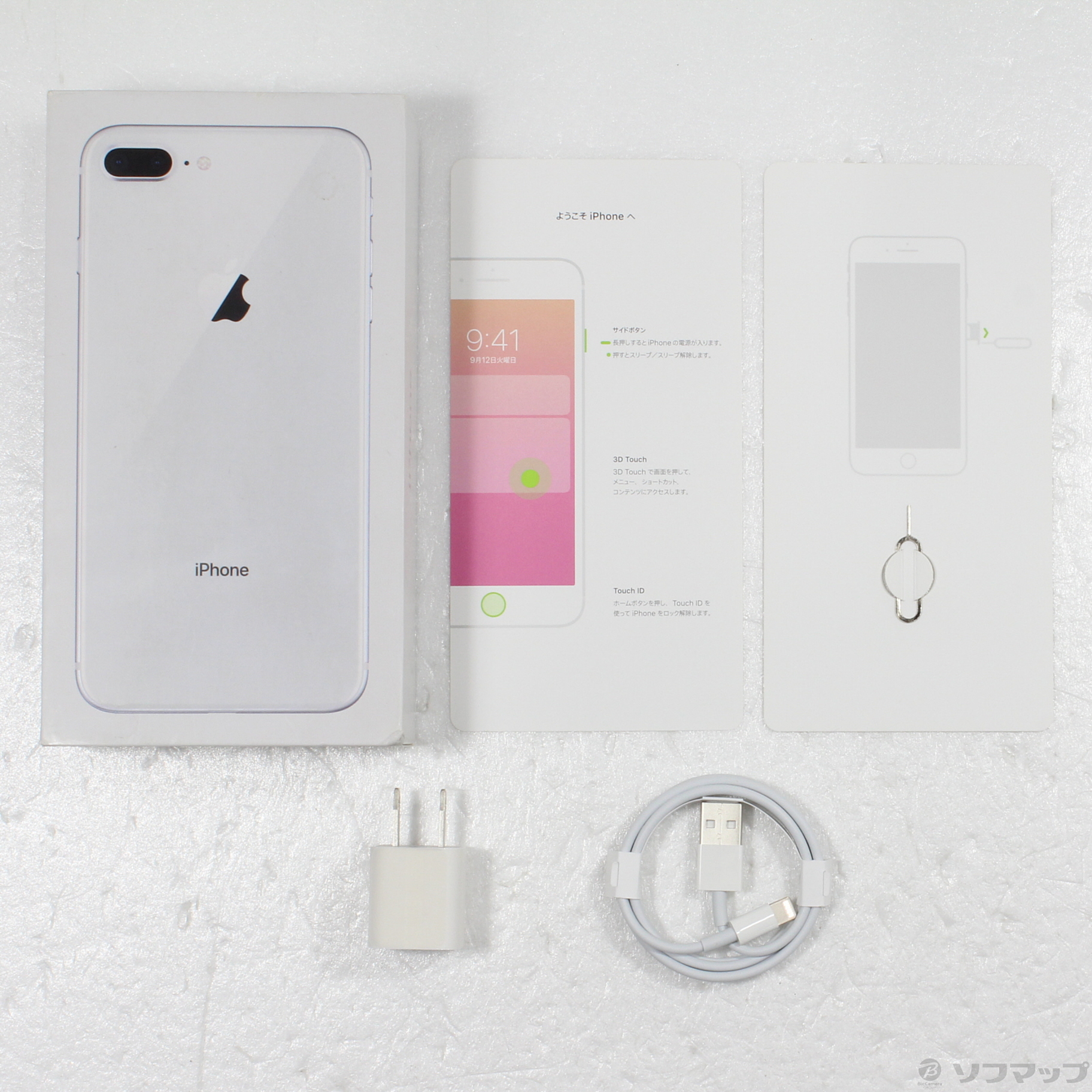 中古】iPhone8 Plus 64GB シルバー MQ9L2J／A SIMフリー