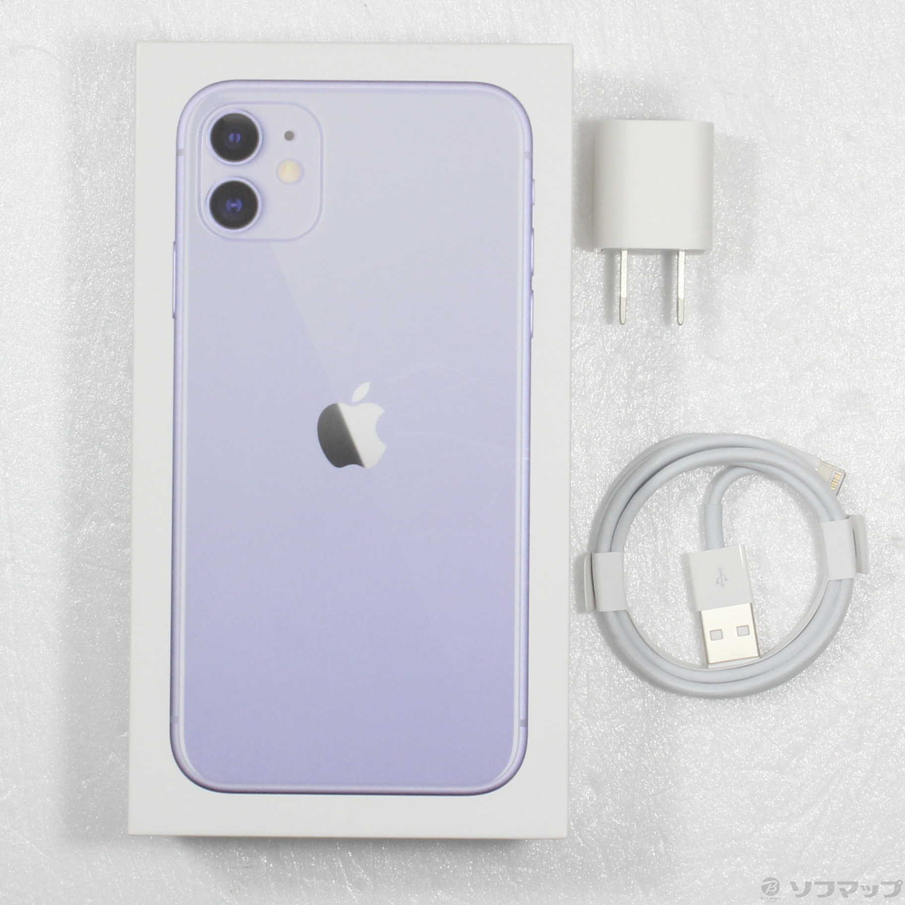 中古】iPhone11 128GB パープル MWM52J／A SIMフリー [2133050728131 