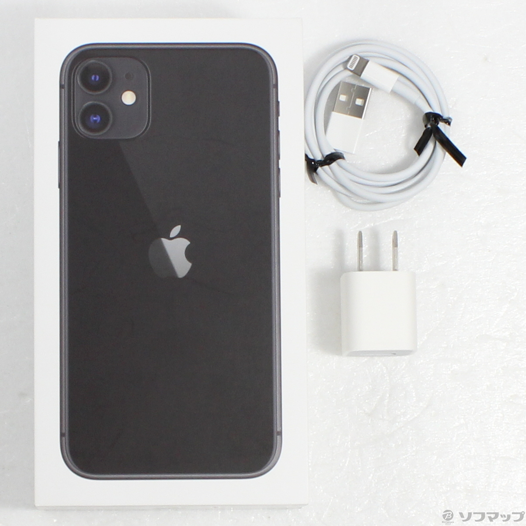 中古】iPhone11 128GB ブラック MWM02J／A SIMフリー [2133050728377