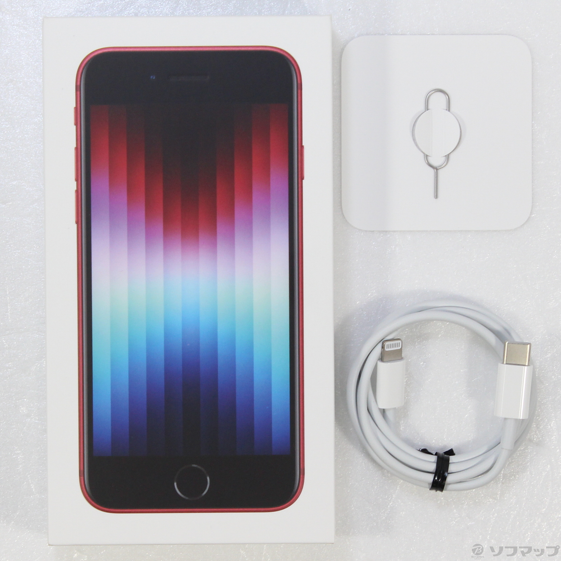 中古】iPhone SE 第3世代 256GB プロダクトレッド MMYL3J／A SIMフリー