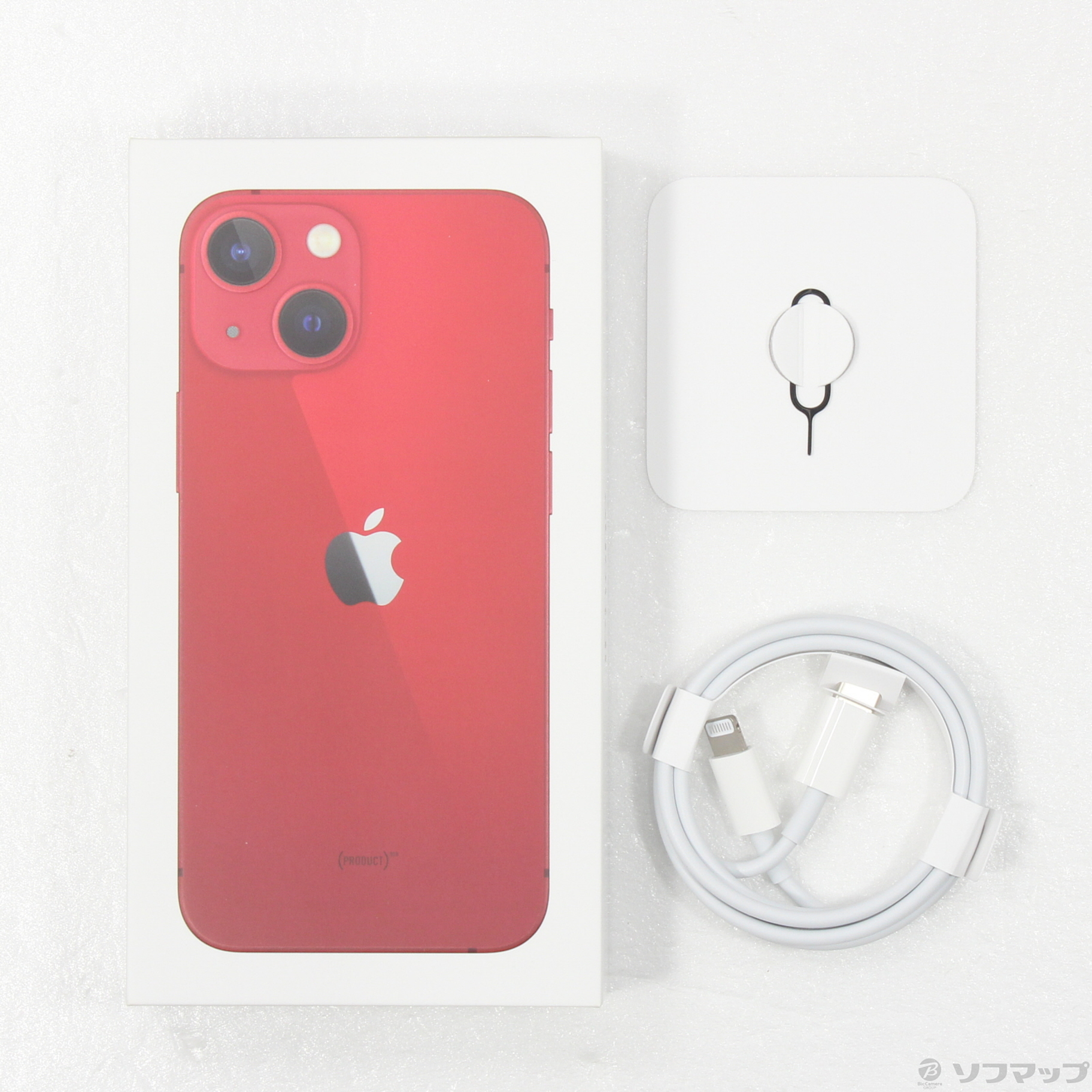 中古】iPhone13 mini 256GB プロダクトレッド MLJM3J／A SIMフリー