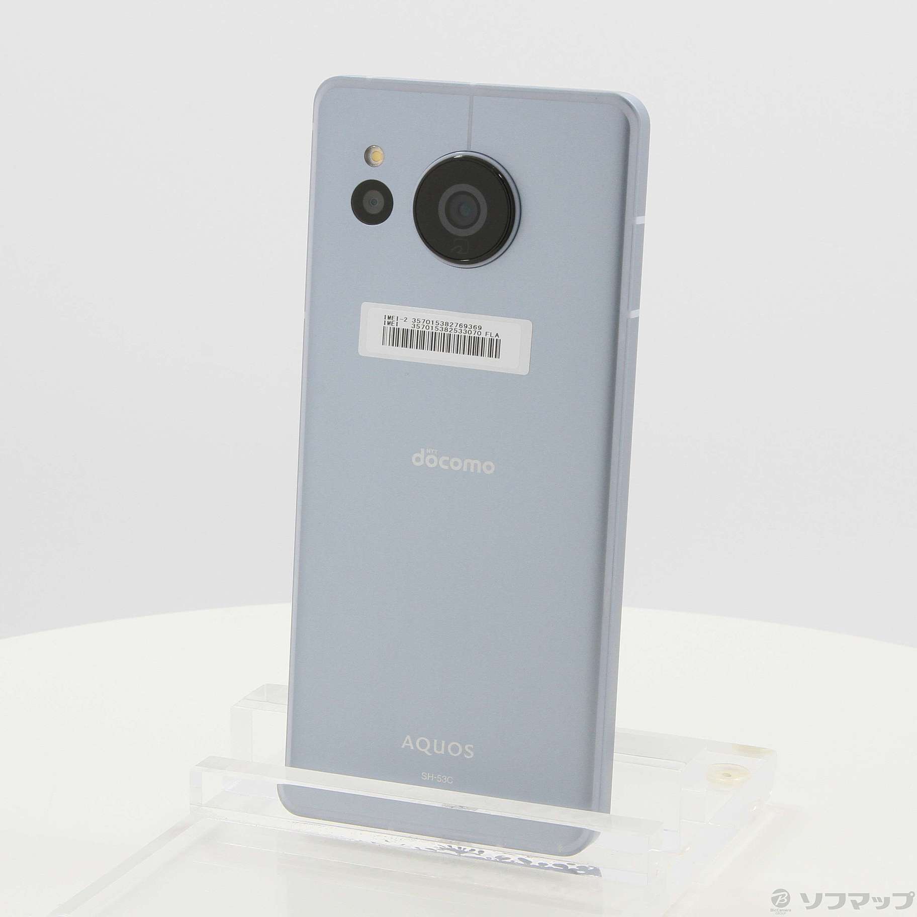 中古】AQUOS sense7 128GB ブルー SH-53C docomoロック解除SIMフリー