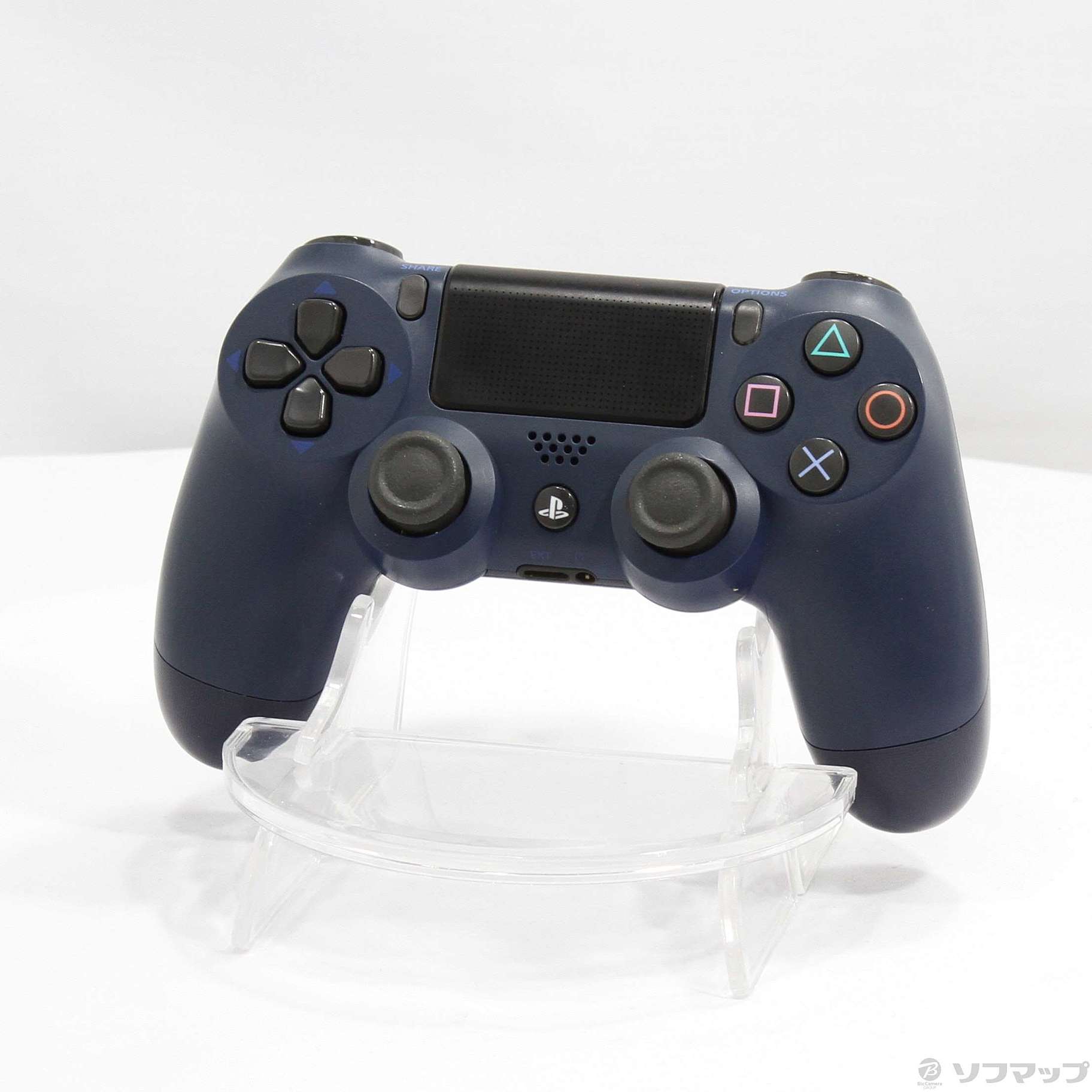 中古】ワイヤレスコントローラー DUALSHOCK4 ミッドナイト・ブルー