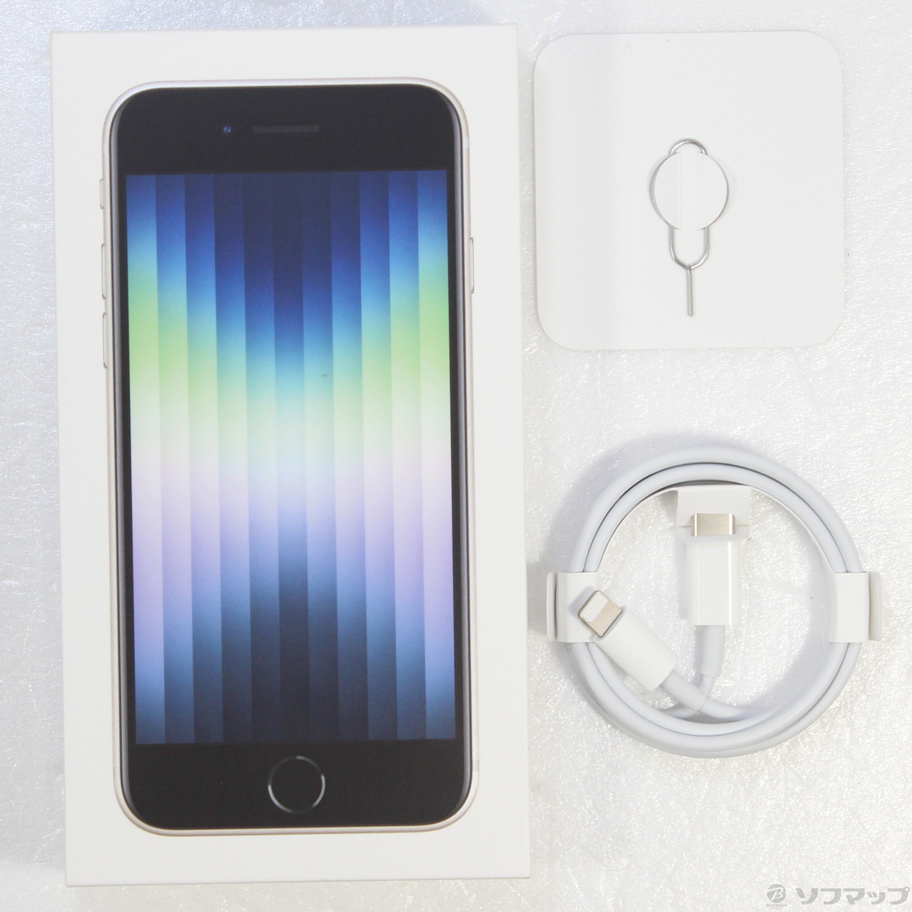 中古】iPhone SE 第3世代 128GB スターライト MMYG3J／A SIMフリー