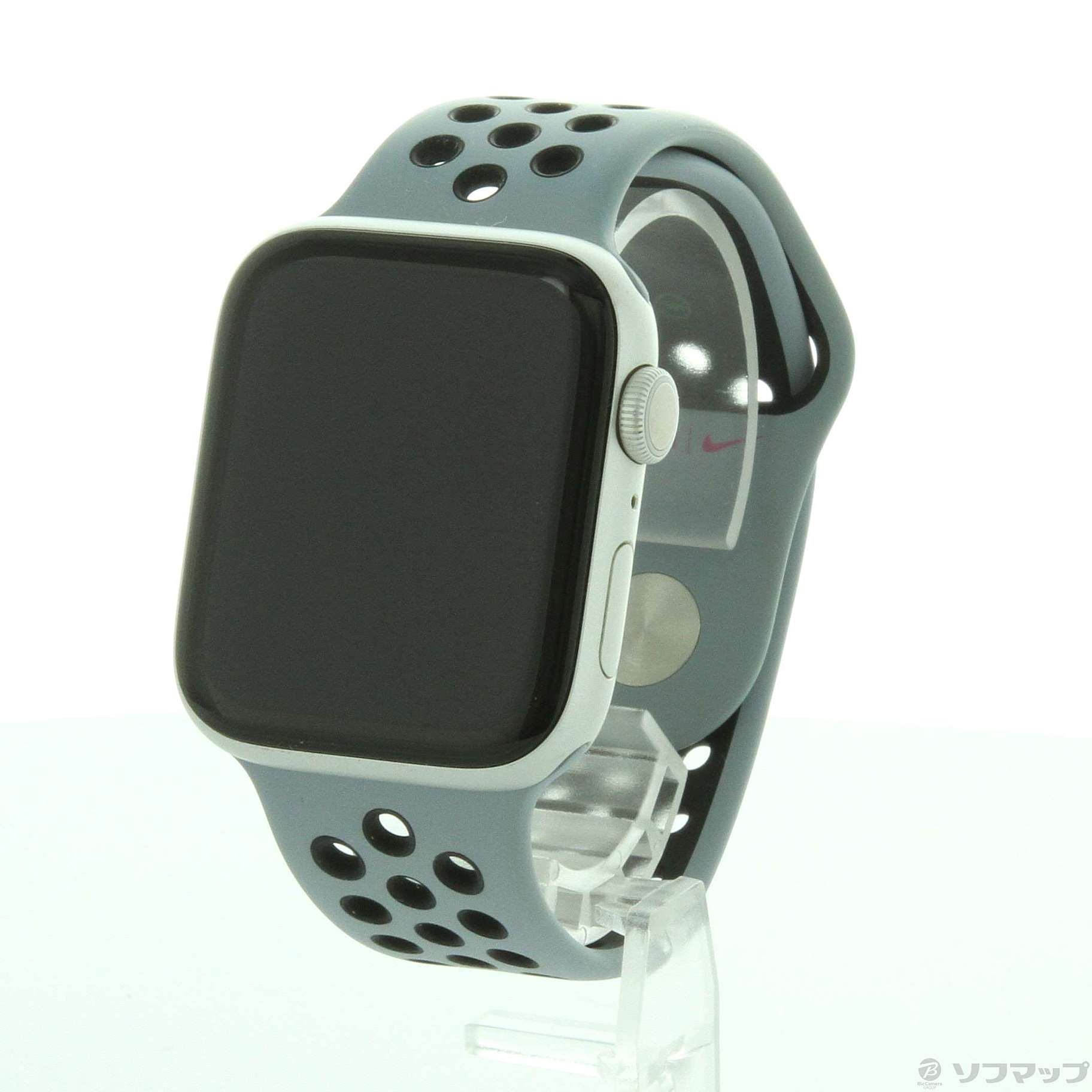 Apple Watch Series 6 Nike GPS 44mm シルバーアルミニウムケース オブシディアンミスト／ブラックNikeスポーツバンド