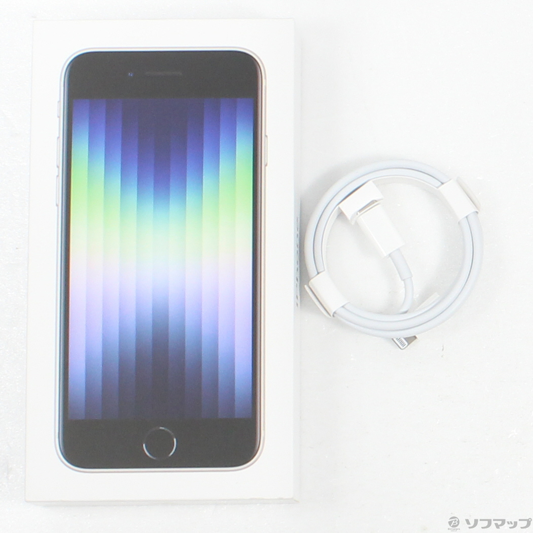 中古】iPhone SE 第3世代 64GB スターライト MMYD3J／A SIMフリー