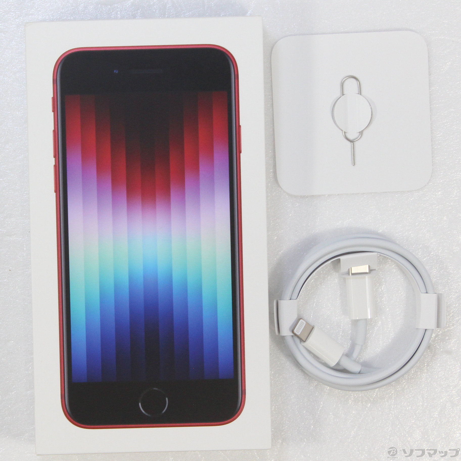 中古】iPhone SE 第3世代 64GB プロダクトレッド MMYE3J／A SIMフリー