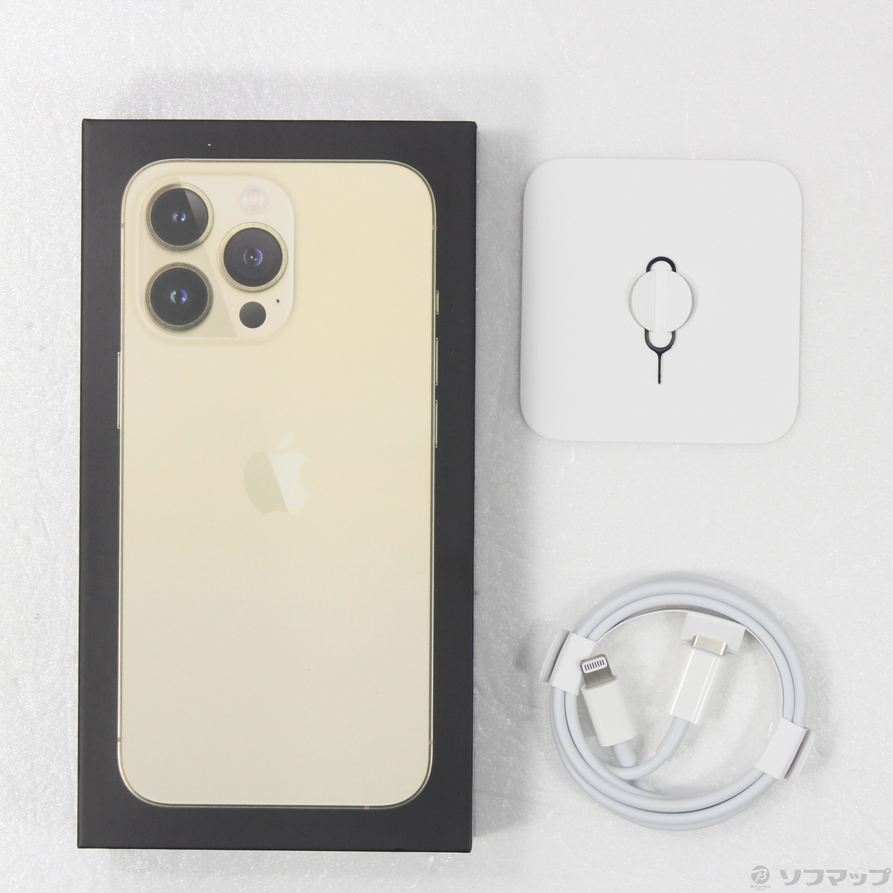 中古】iPhone13 Pro 128GB ゴールド MLUH3J／A SIMフリー