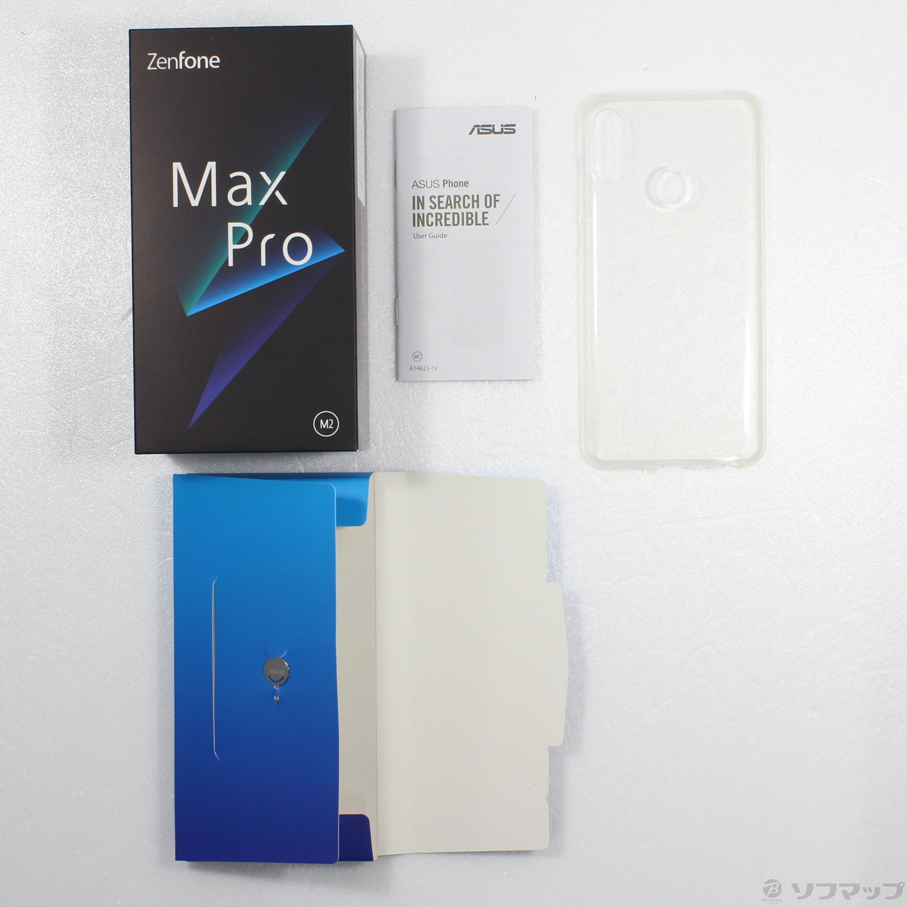 中古】ZenFone Max Pro M2 64GB コズミックチタニウム ZB631KL-TI64S4