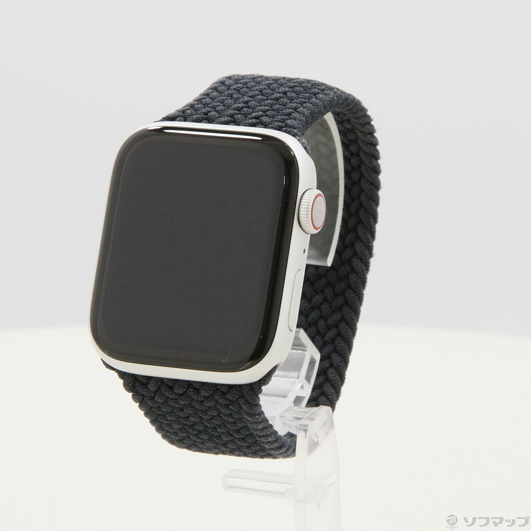 Apple Watch Series 6 GPS + Cellular 44mm シルバーアルミニウムケース チャコールブレイデッドソロループ