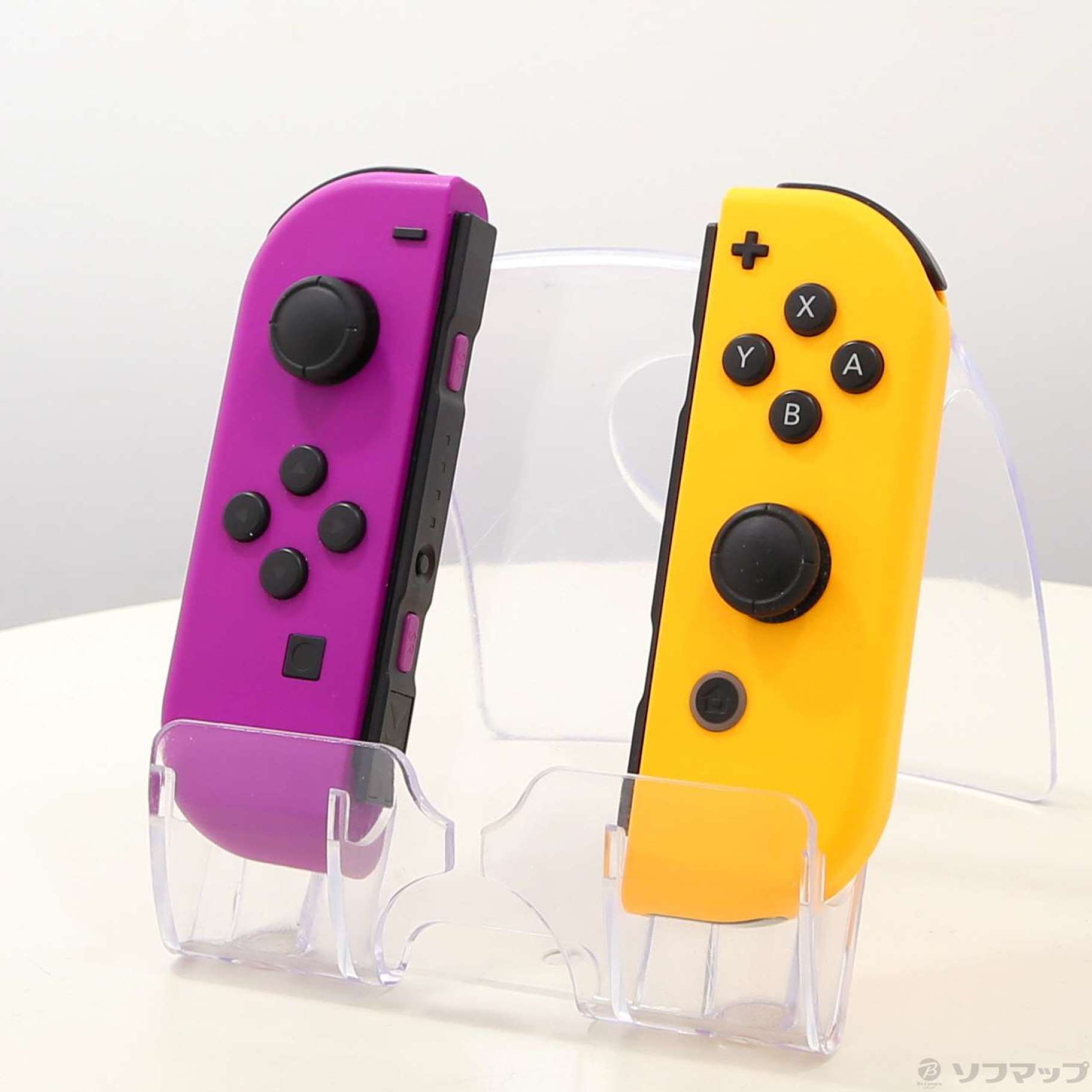 中古品〕 Nintendo Switch Joy-Con (L) ネオンパープル ／ (R) ネオン 