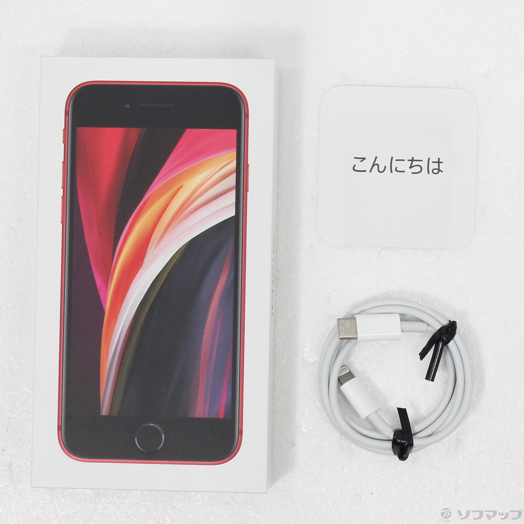 中古】iPhone SE 第2世代 128GB プロダクトレッド MHGV3J／A SIMフリー