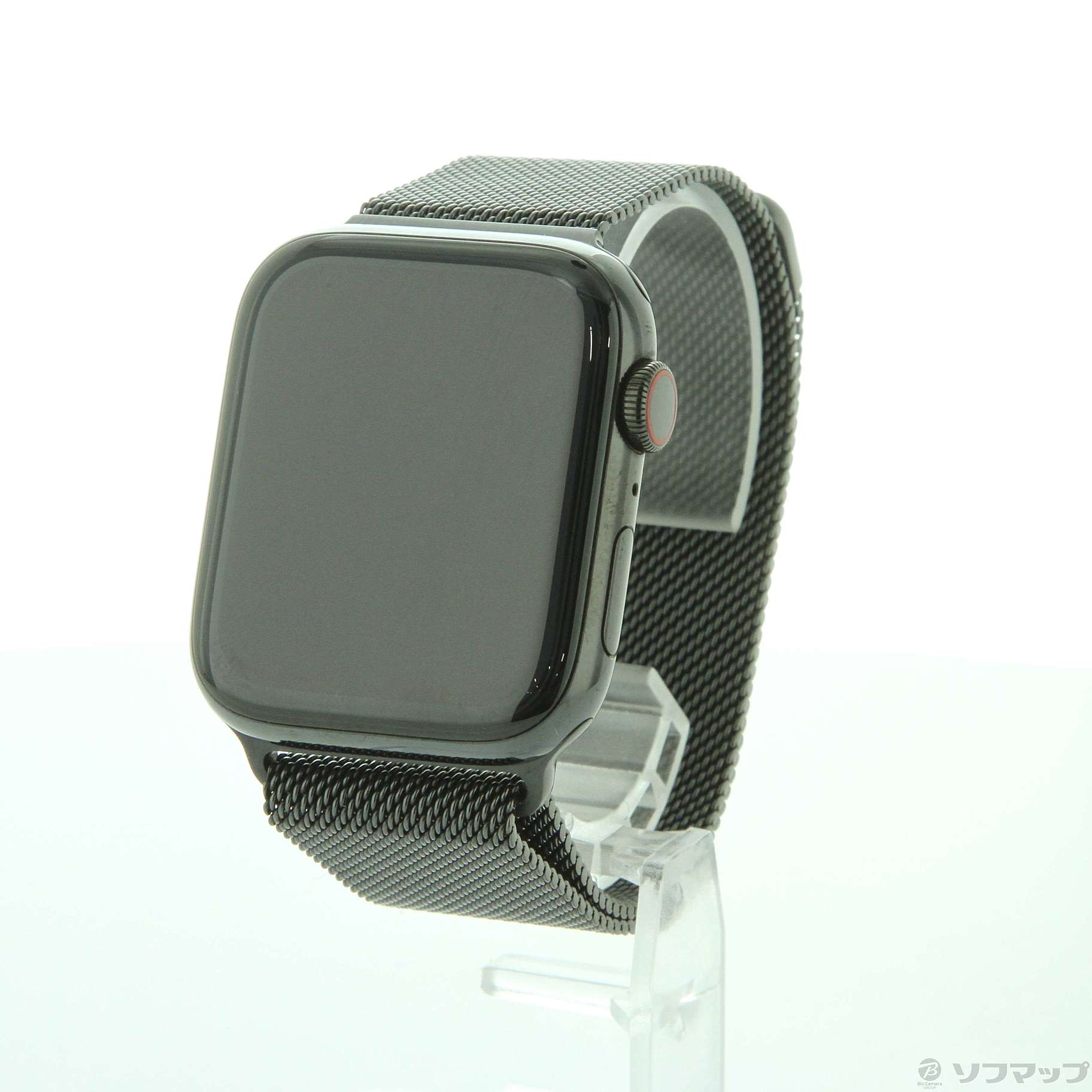 Apple watch 5 ブラックステンレススチール　ブラックミラネーゼループ