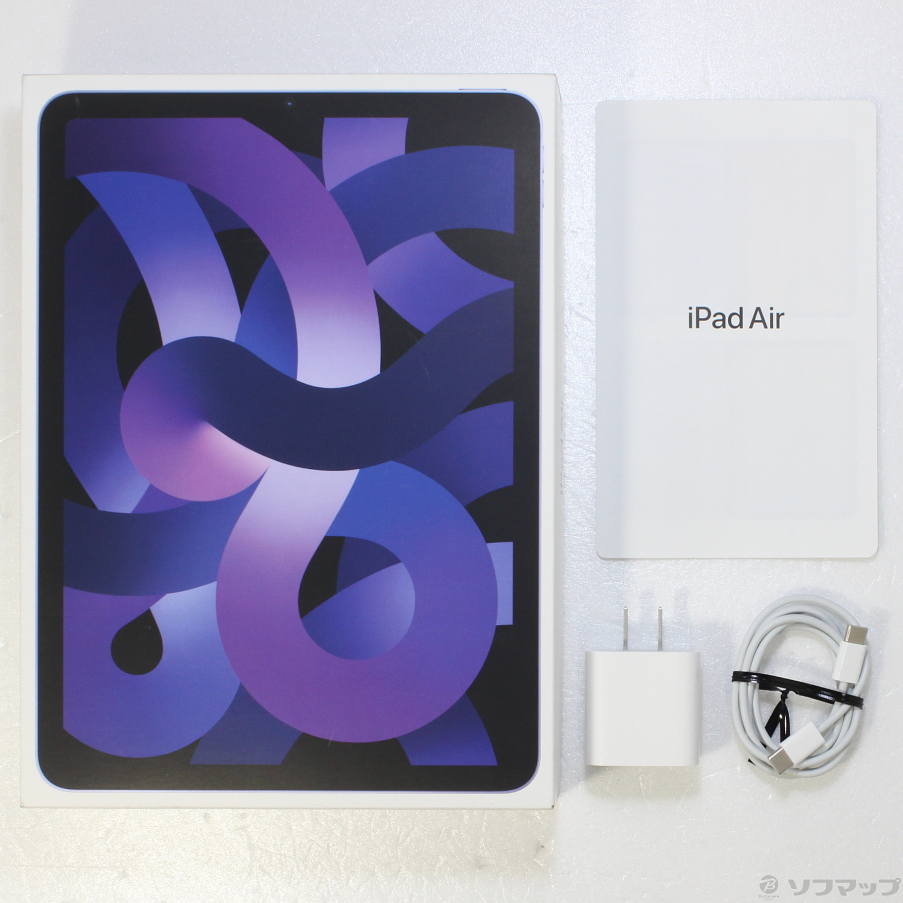 中古】iPad Air 第5世代 64GB パープル MME23J／A Wi-Fi